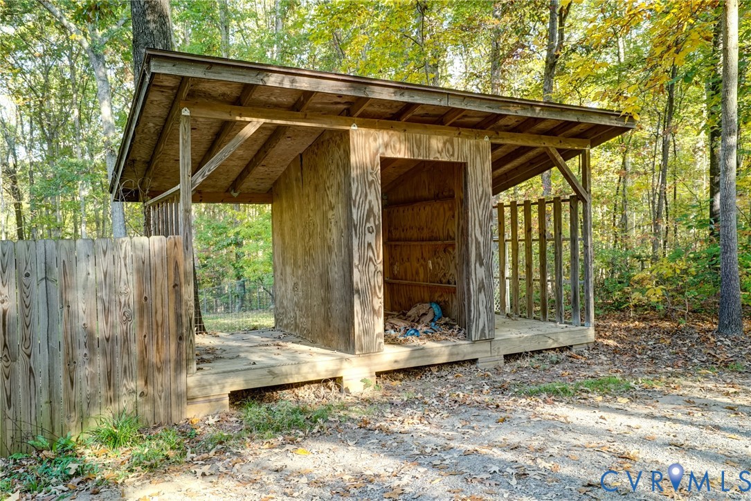 Wooden Covered Overhang - Perfect for Storage/Firewood