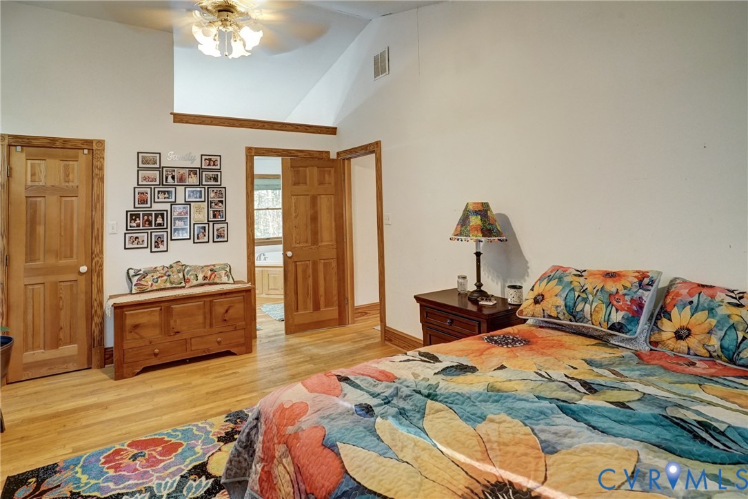 Huge Primary Bedroom w/Hardwood Floors, Vaulted Ceiling, Walk-In Closet w/Built-In Organizers