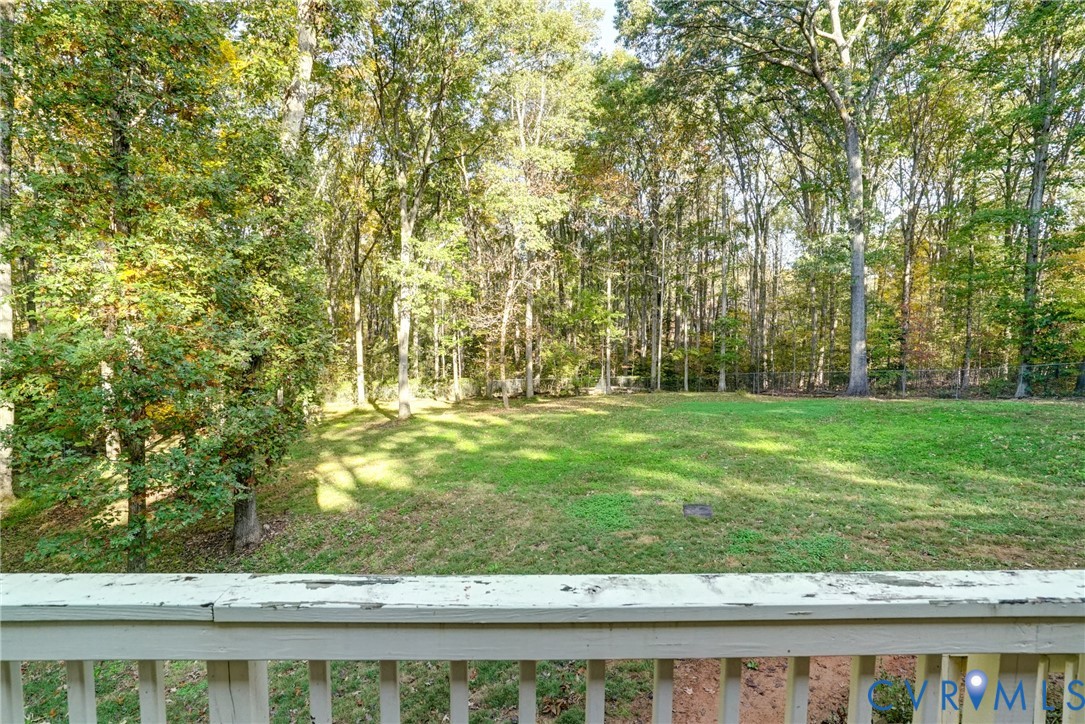Rear Yard is Huge and Surrounded by Hardwoods