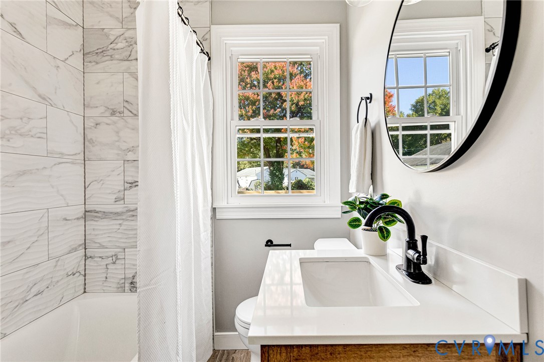 First floor full bathroom