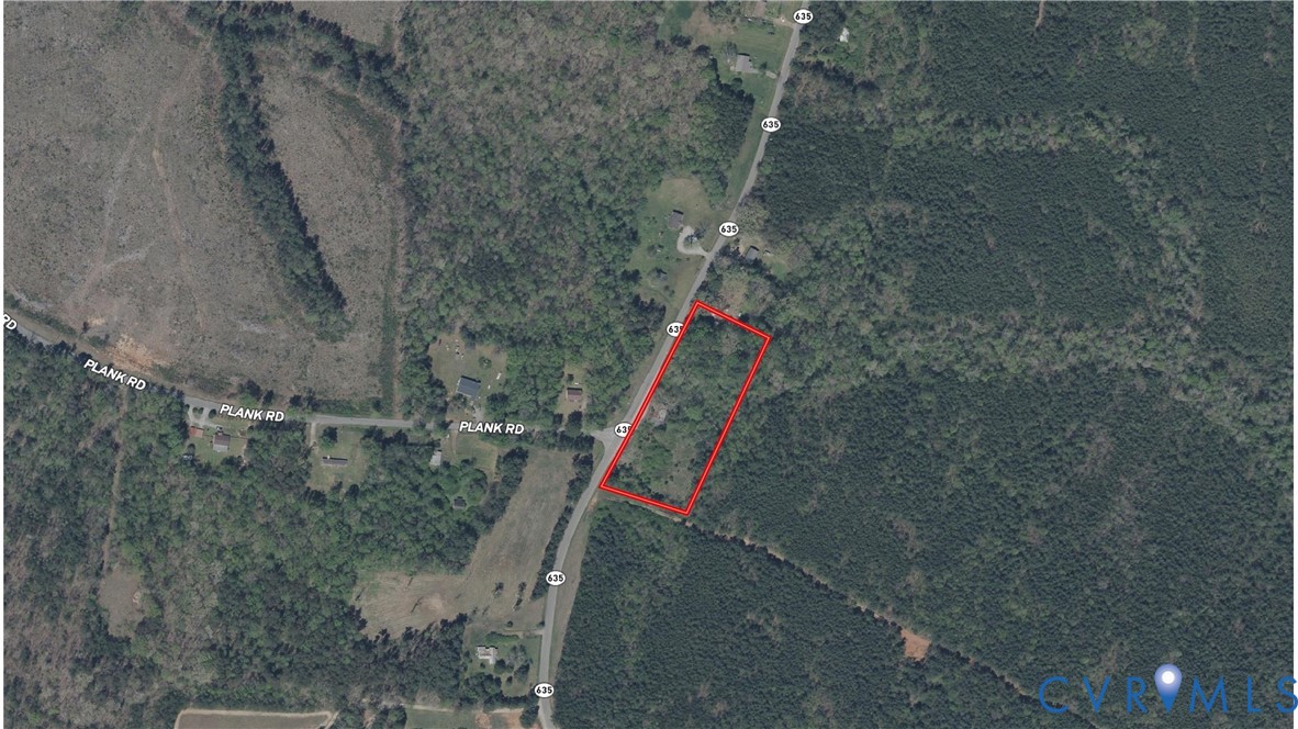 Aerial Survey Map. Illustrating the boundaries of the property and its orientation relative to regional thoroughfares