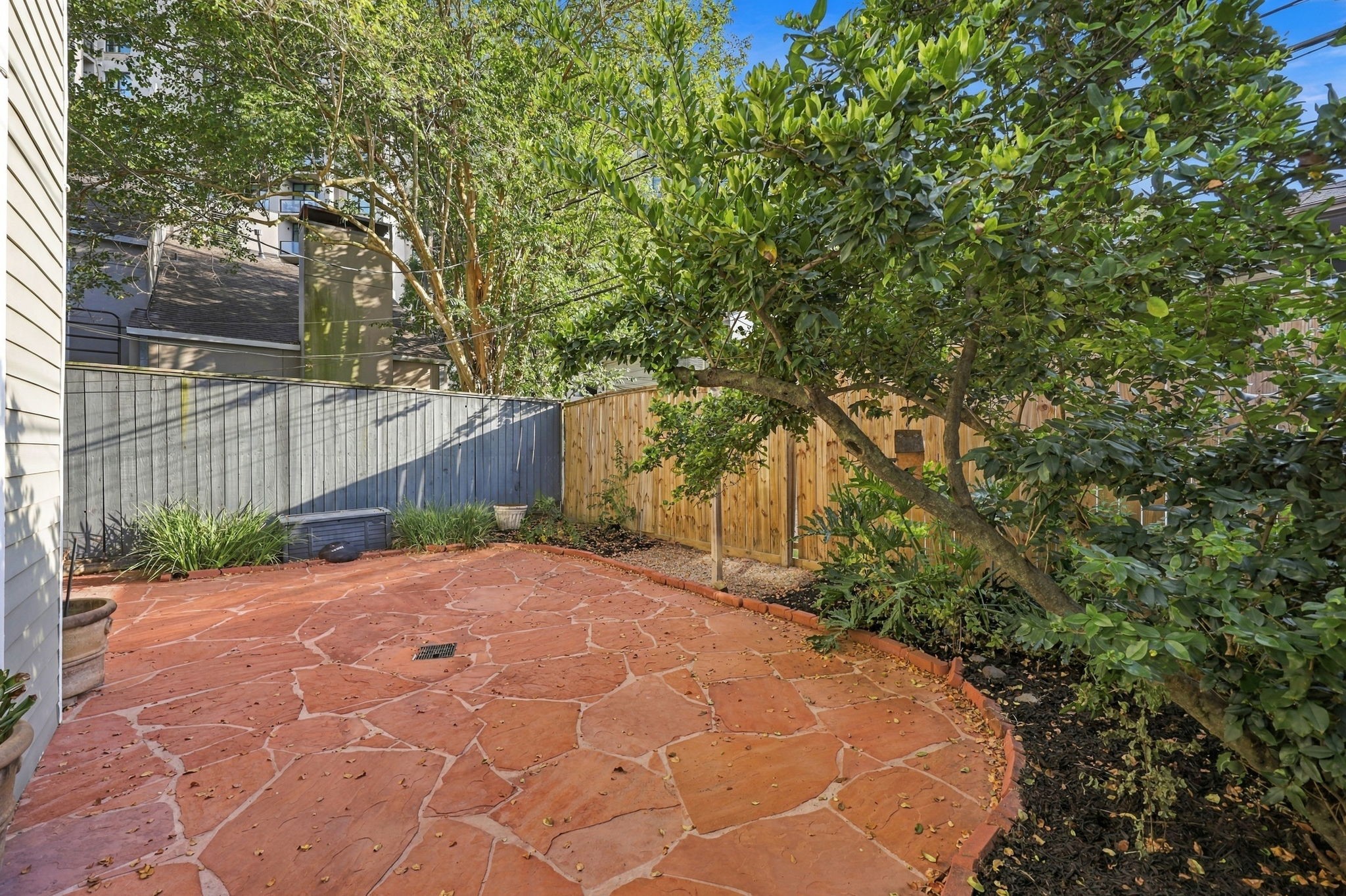 Oversized backyard.