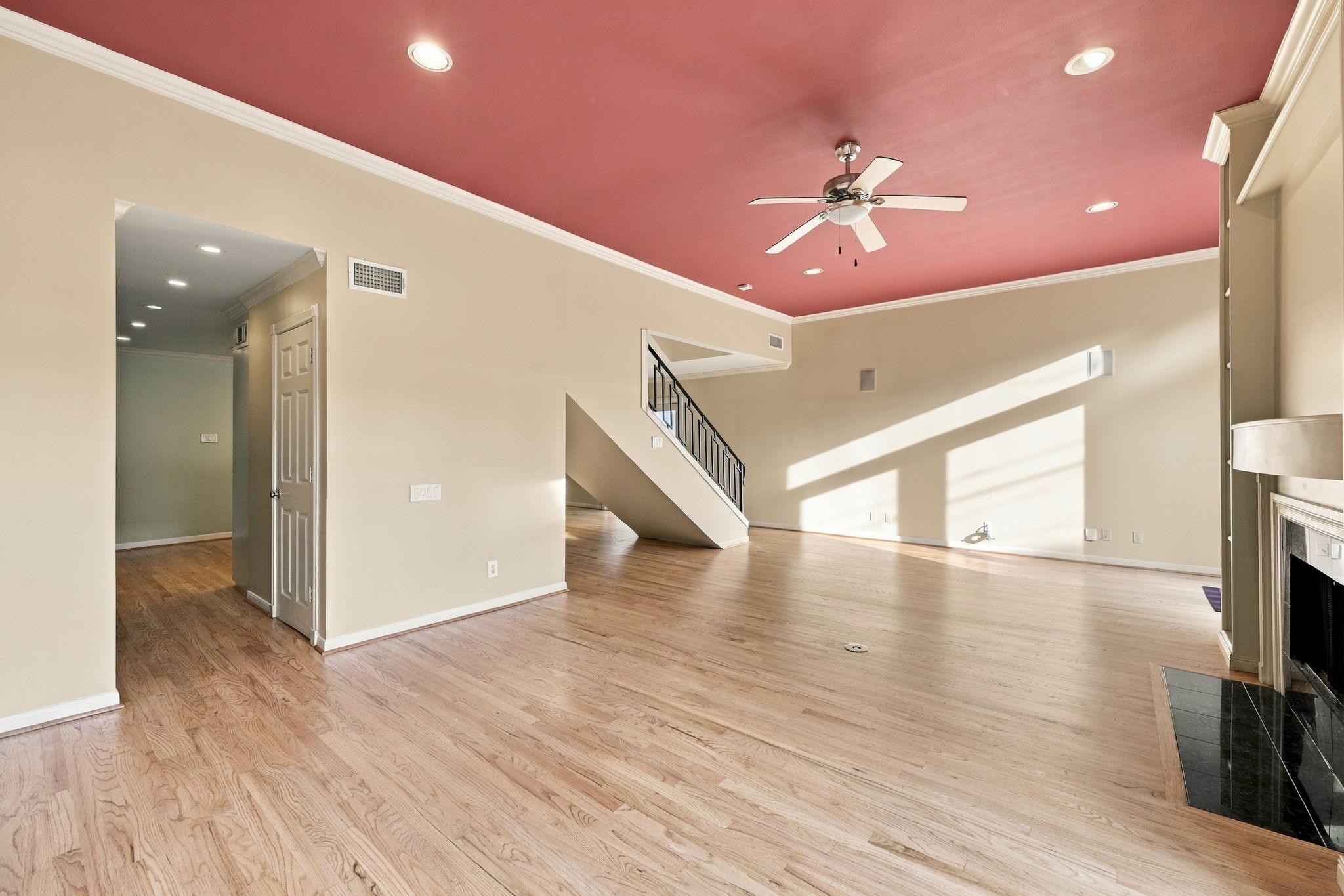 1st Floor: Oversized living room.