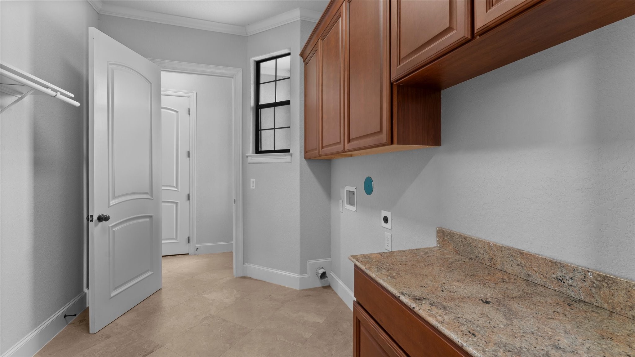 The laundry room is located on the first floor.