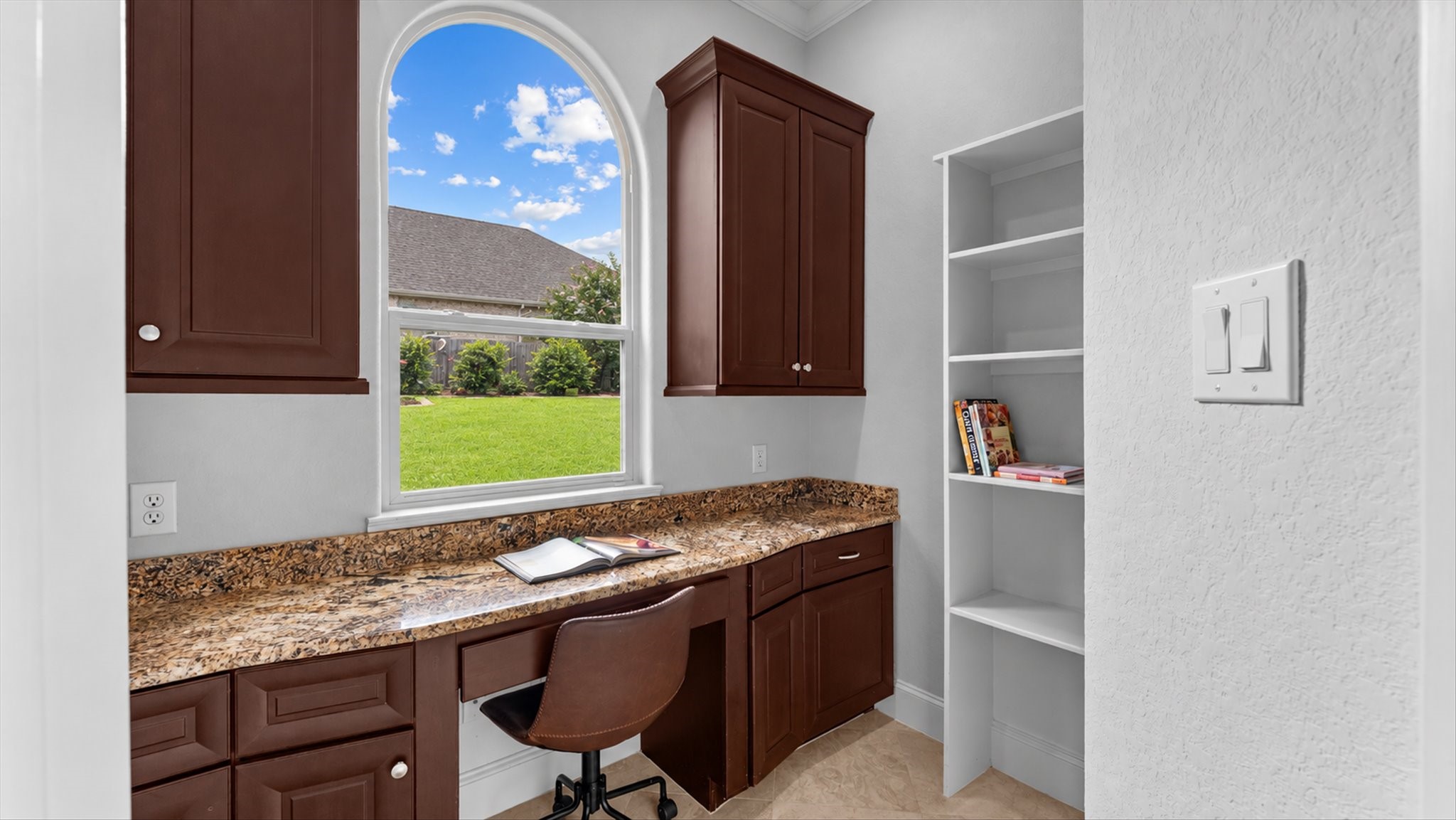 Impressive walk-in pantry off the kitchen.