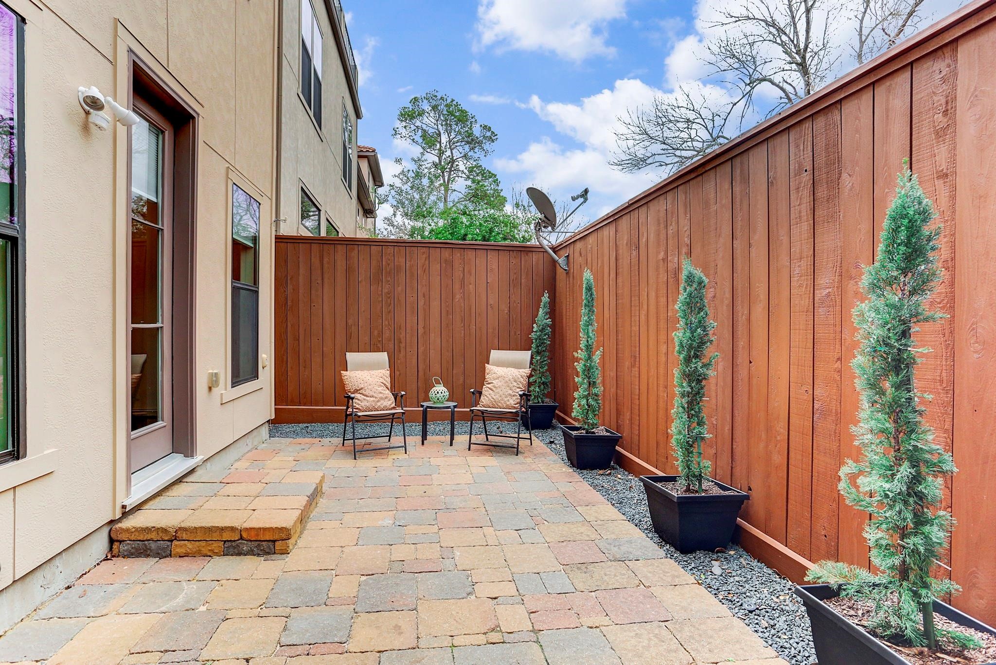 Patio Accessible from the Ground Floor Bedroom or from the Entrance Courtyard