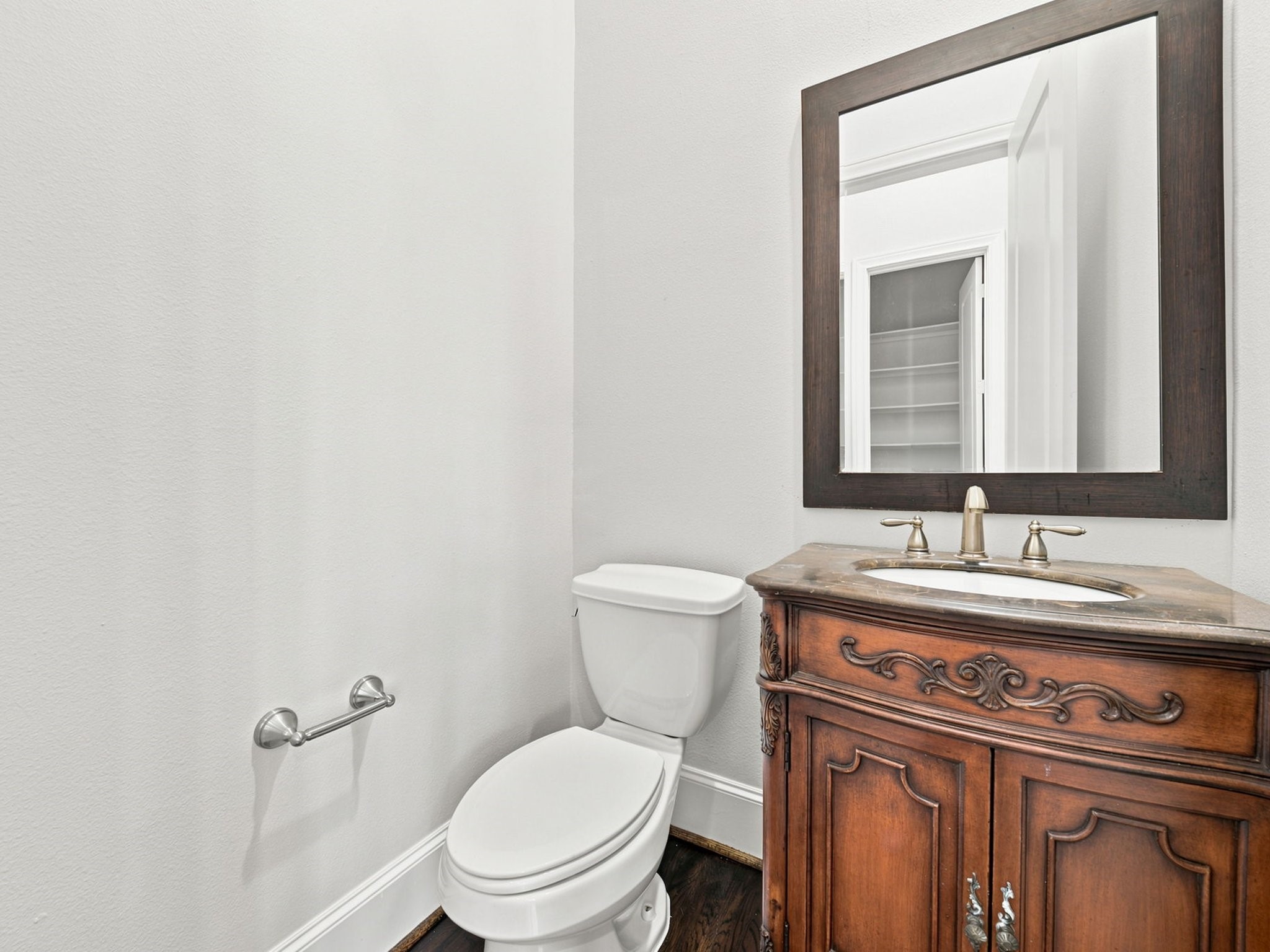 Powder Bath off the Kitchen on the Second Floor