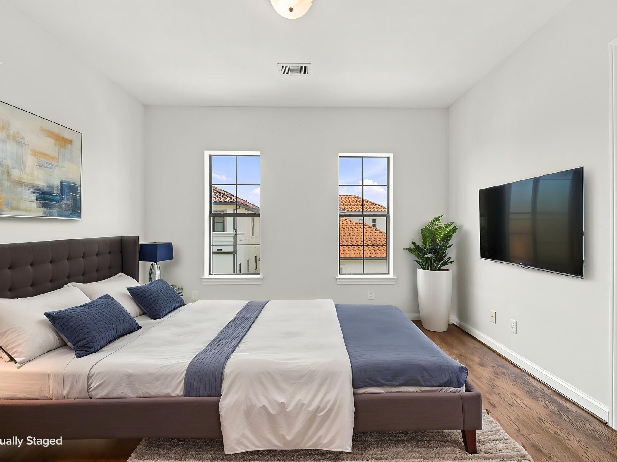 Secondary bedroom (Bedroom 3 of 4) on the Second Floor Virtually Staged