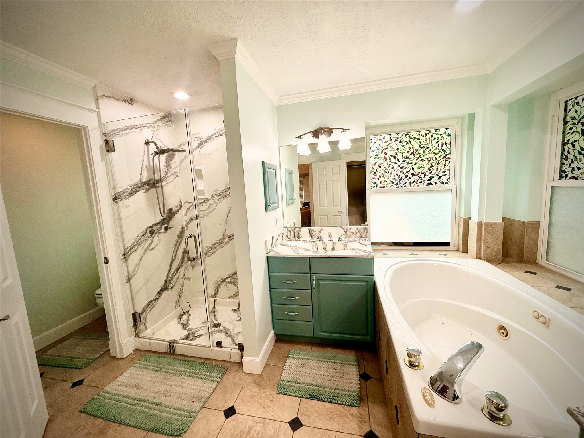 Primary bath with two sink areas