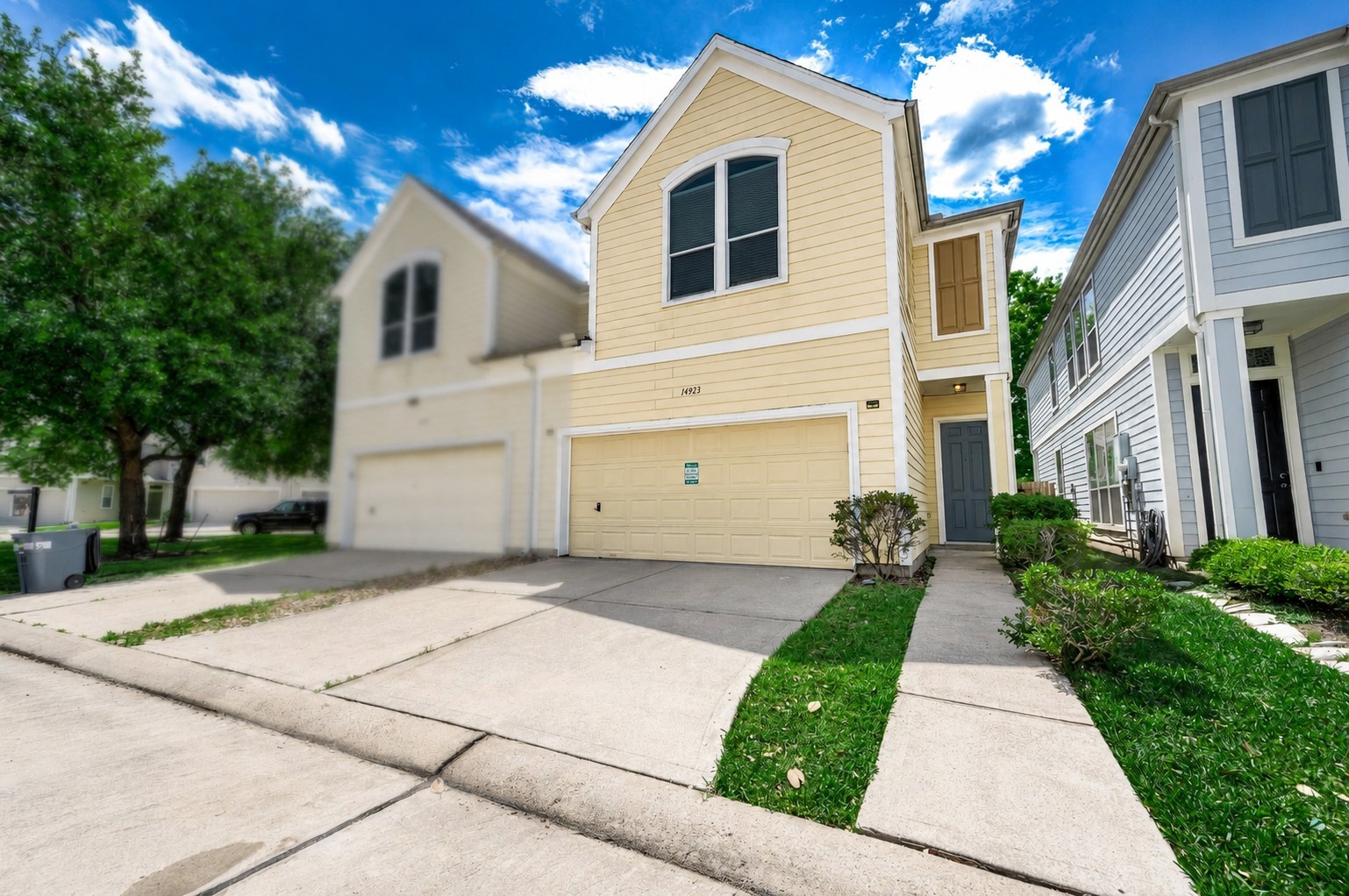Discover the charm of this two-story townhouse - sunny exterior paint , double vehicle driveway. nestled in a welcoming subdivision of similarly constructed townhomes. Virtually staged to inspire design possibilities Discover the charm of this two-story townhouse - sunny exterior paint , double vehicle driveway. nestled in a welcoming subdivision of similarly constructed townhomes. Virtually staged to inspire design possibilities