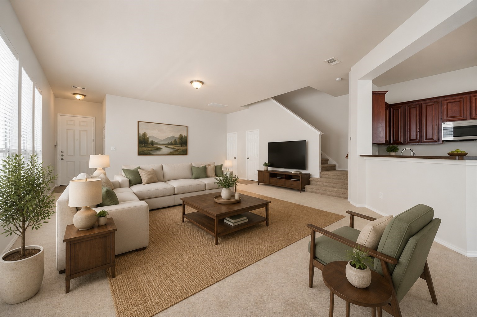 Virtually staged LIVING/DEN areas to inspire design possibilities Virtually staged LIVING/DEN areas to inspire design possibilities