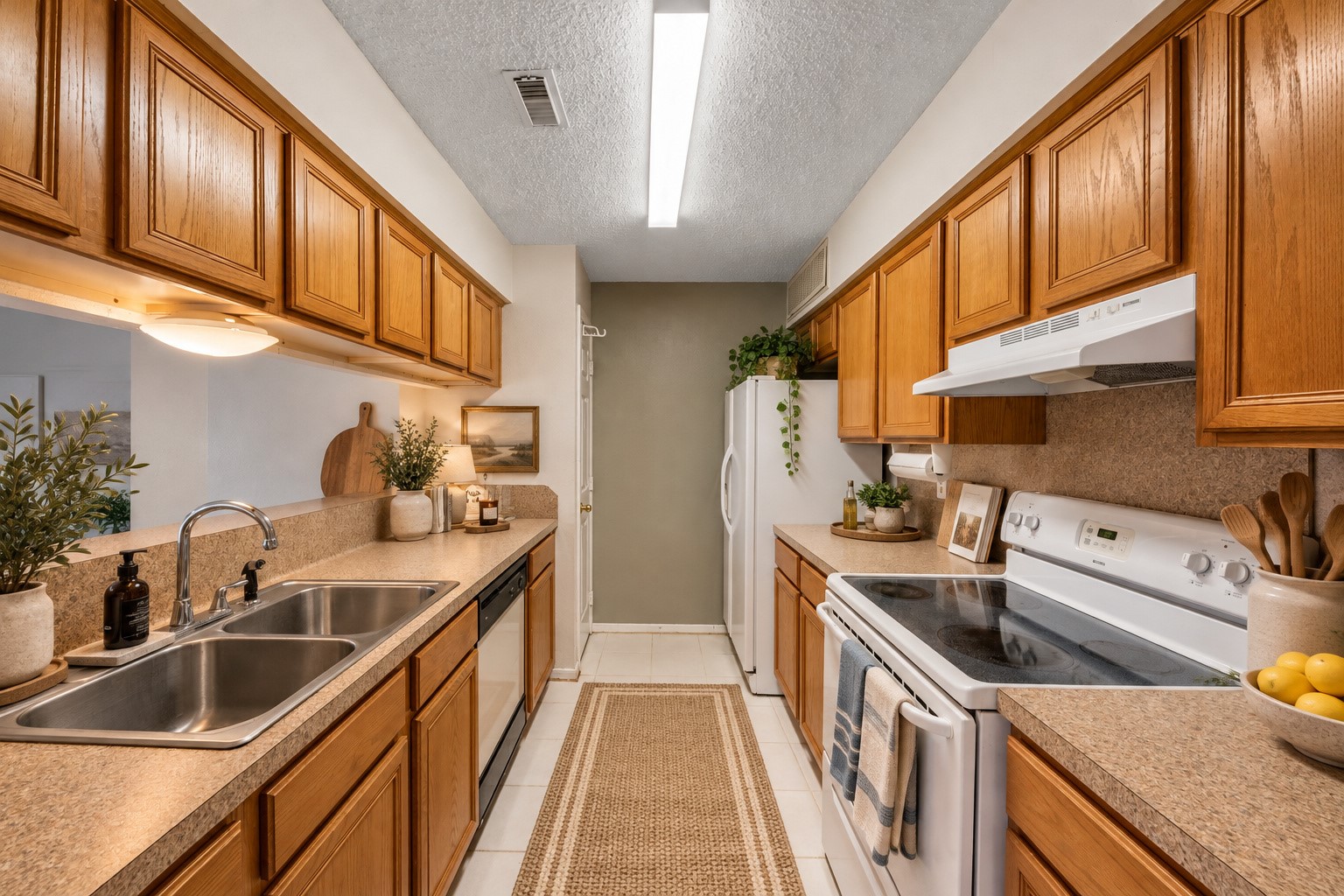 Kitchen with ample storage space. (Virtually staged) Kitchen with ample storage space. (Virtually staged)