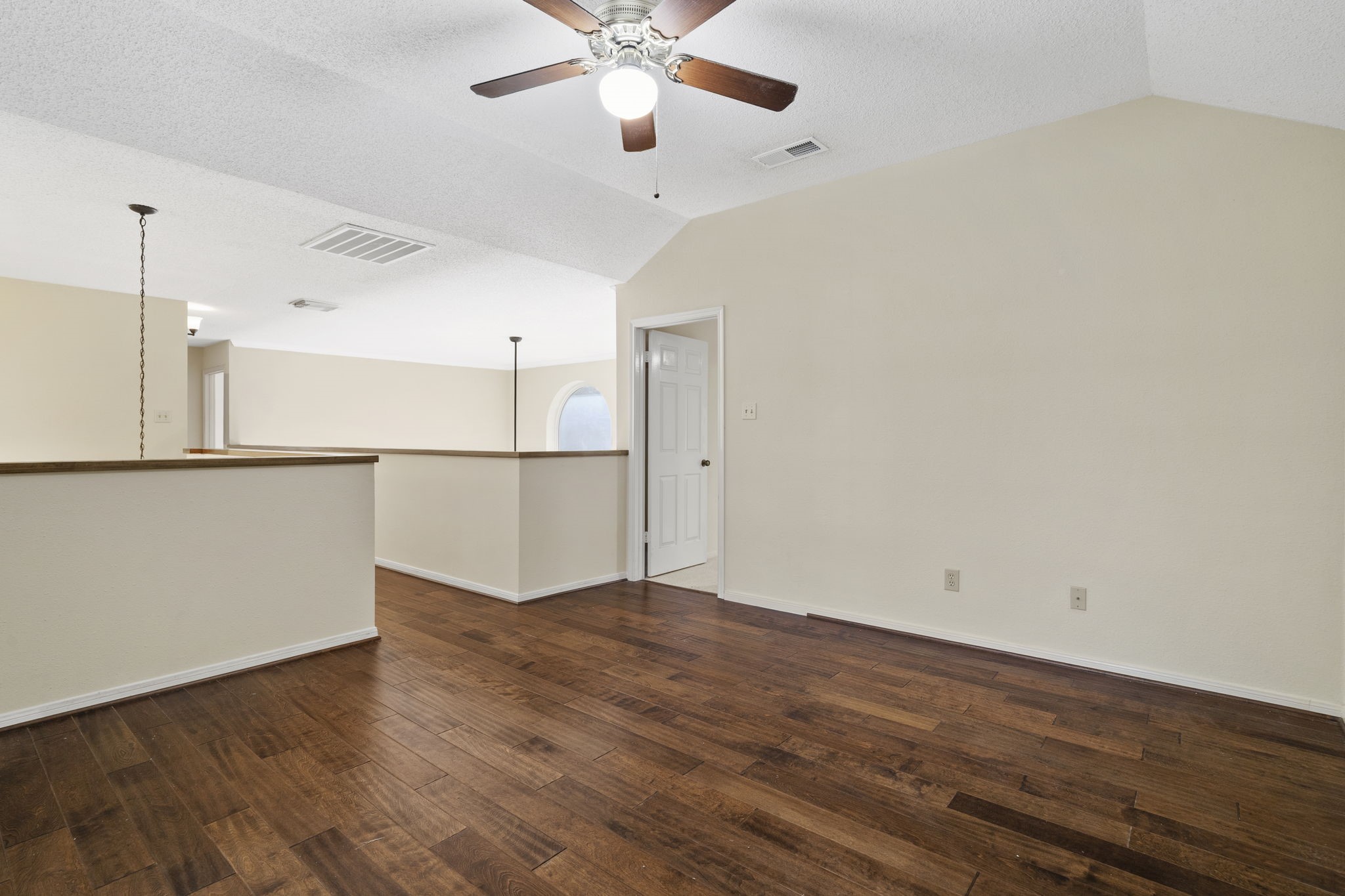 Open game room overlooking the living area.