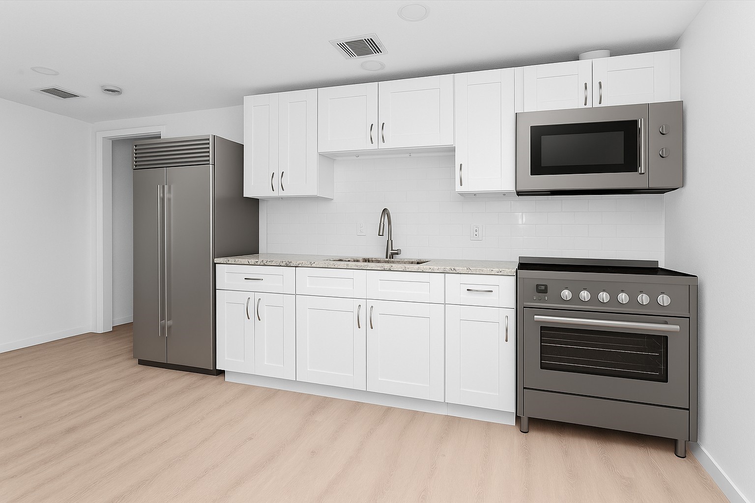 Not the actual appliances. Appliances have been electronically inputted to show location.