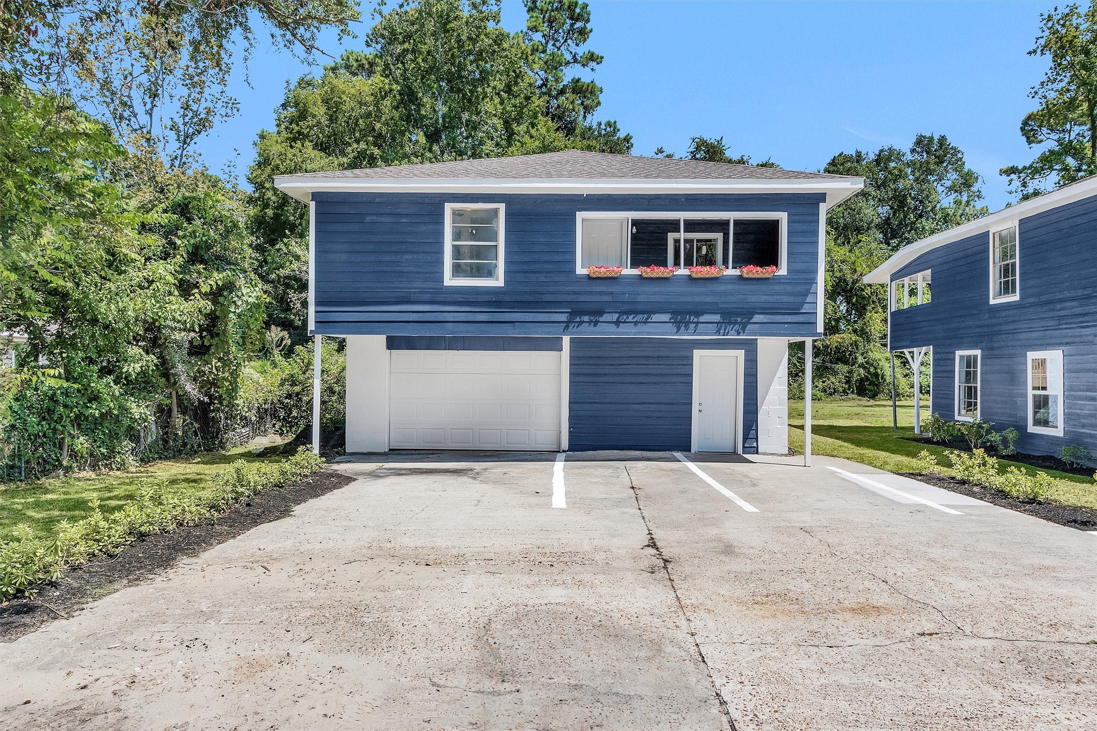 Garage is empty and could be used for additional storage income.