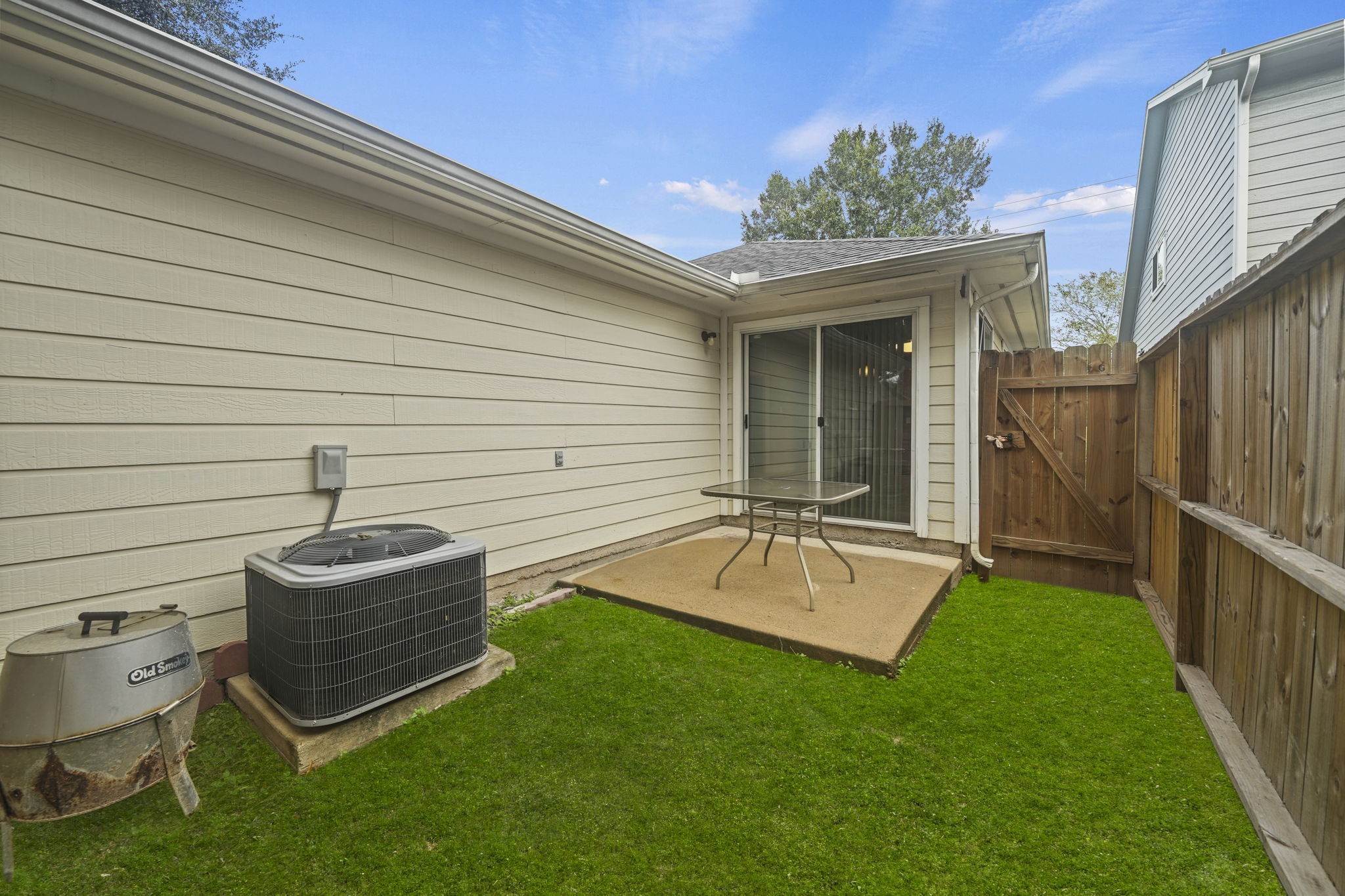 Back patio area