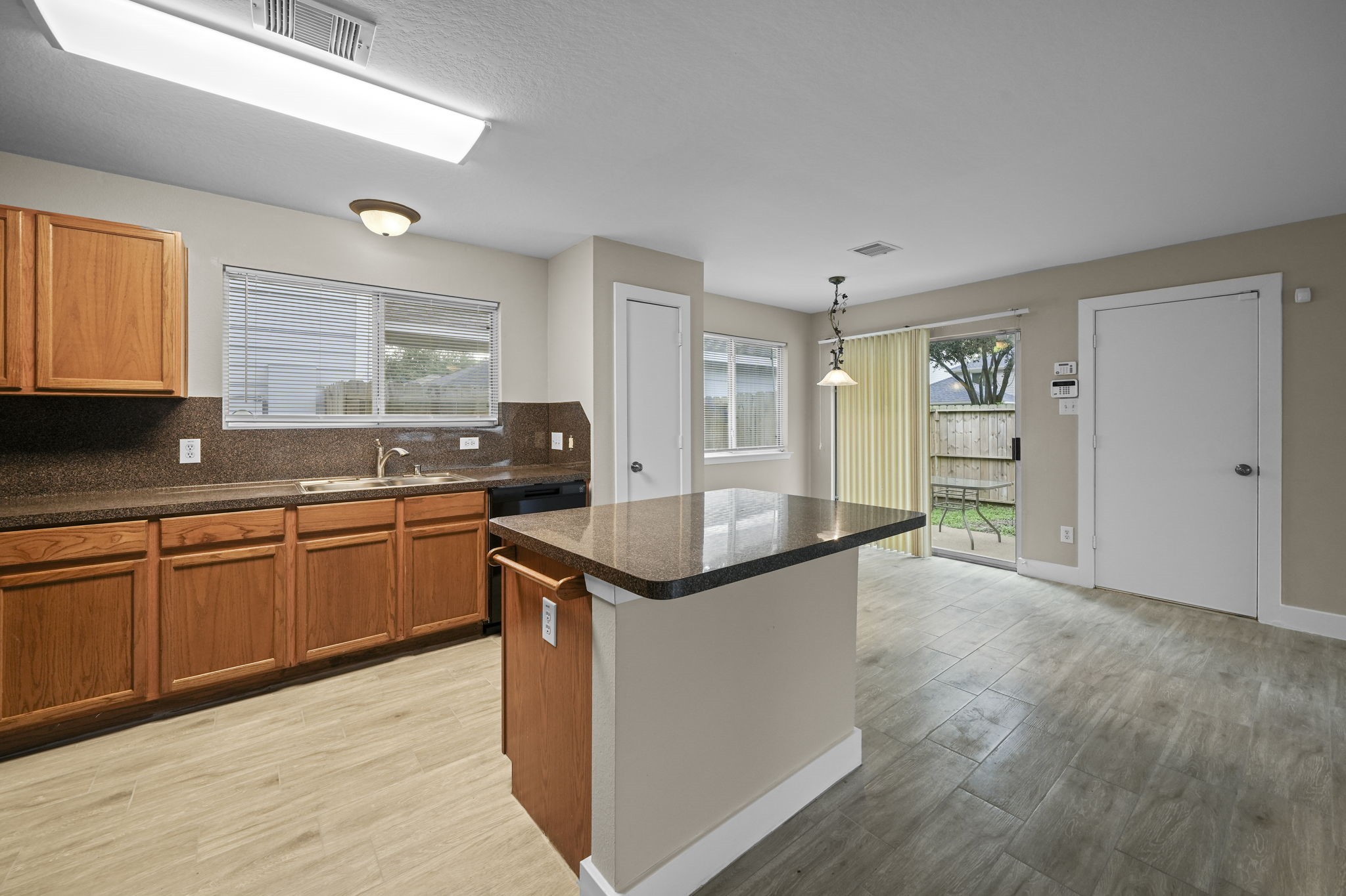 Spacious, open kitchen