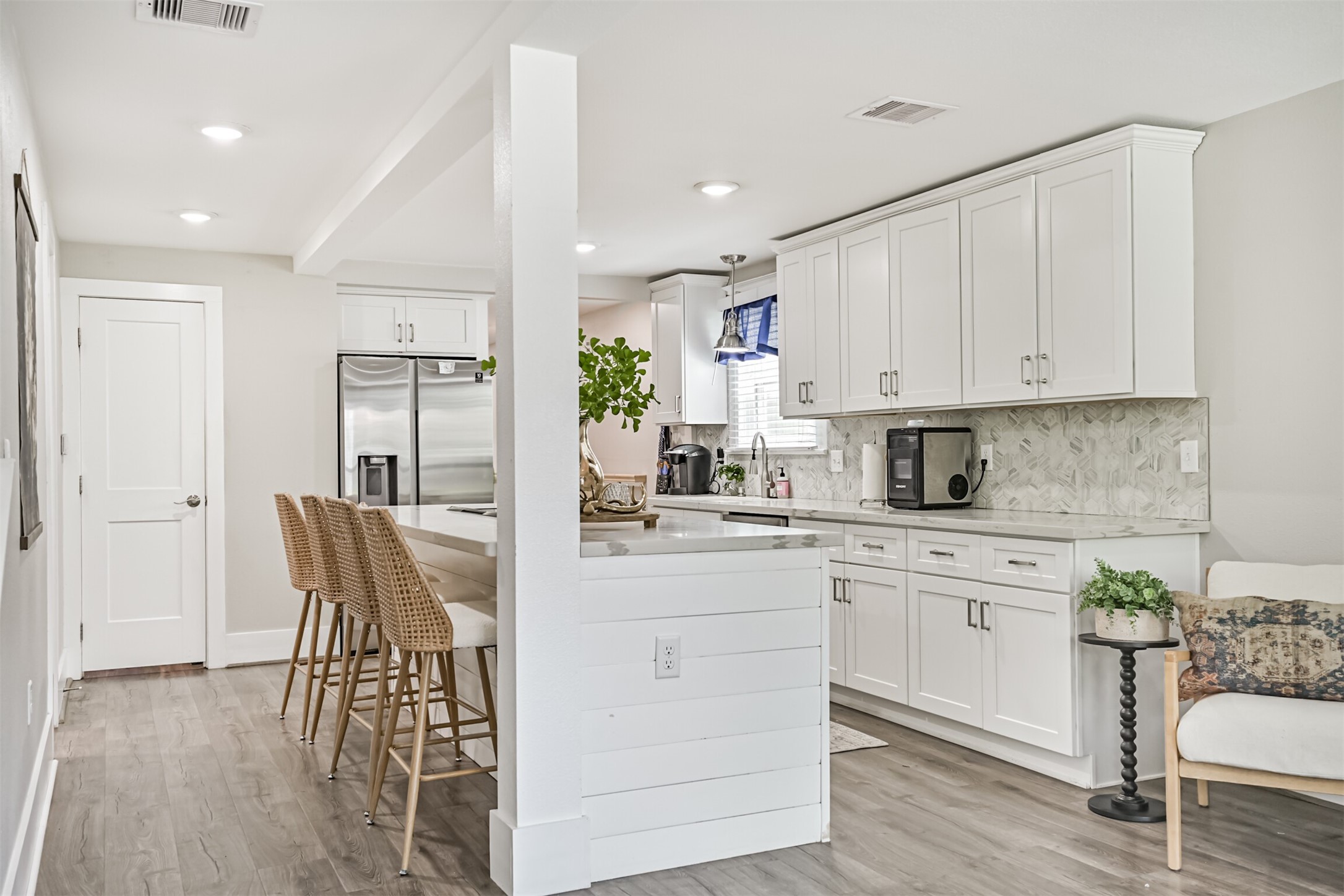 Beautifully renovated kitchen.