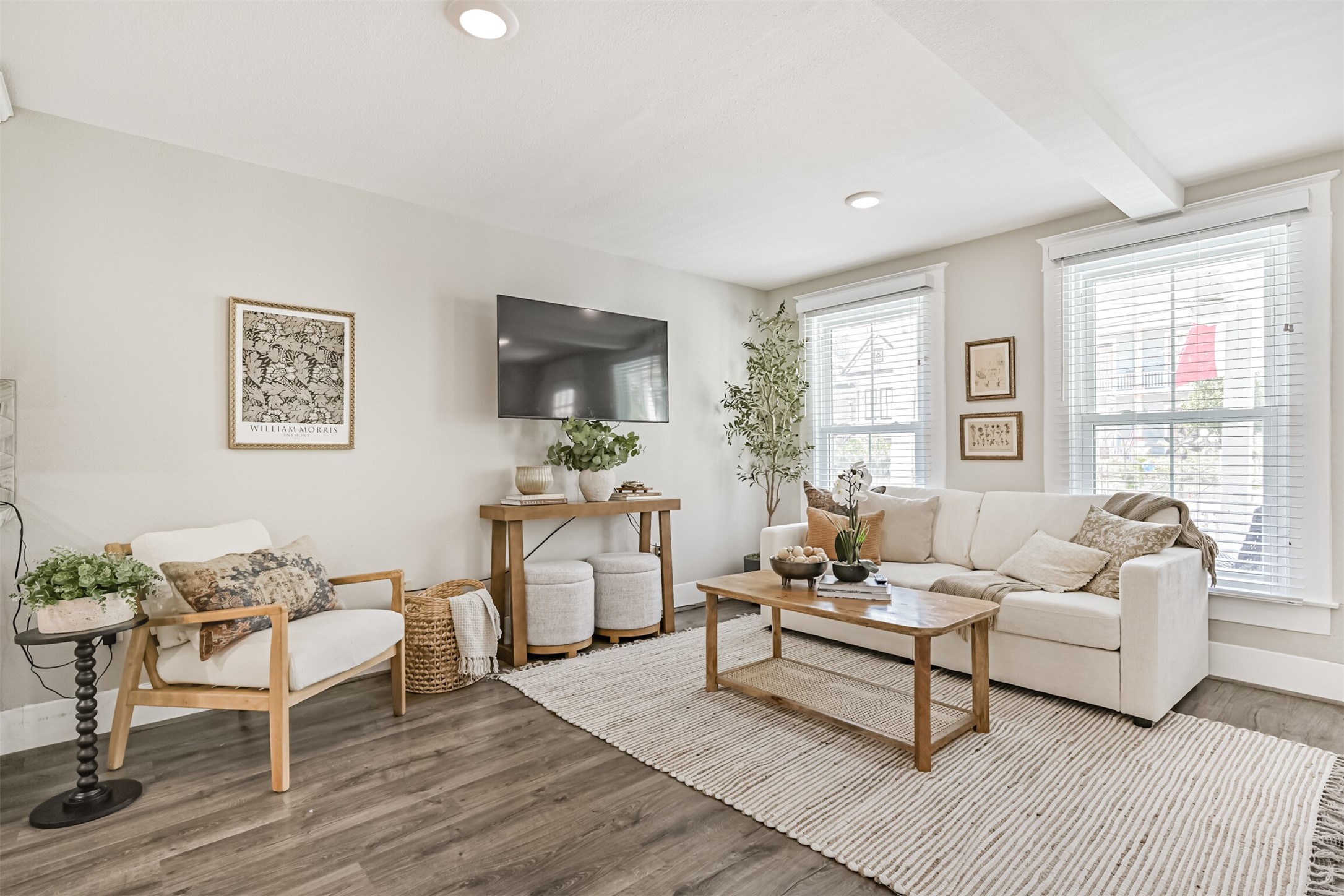 First floor living area as you enter.