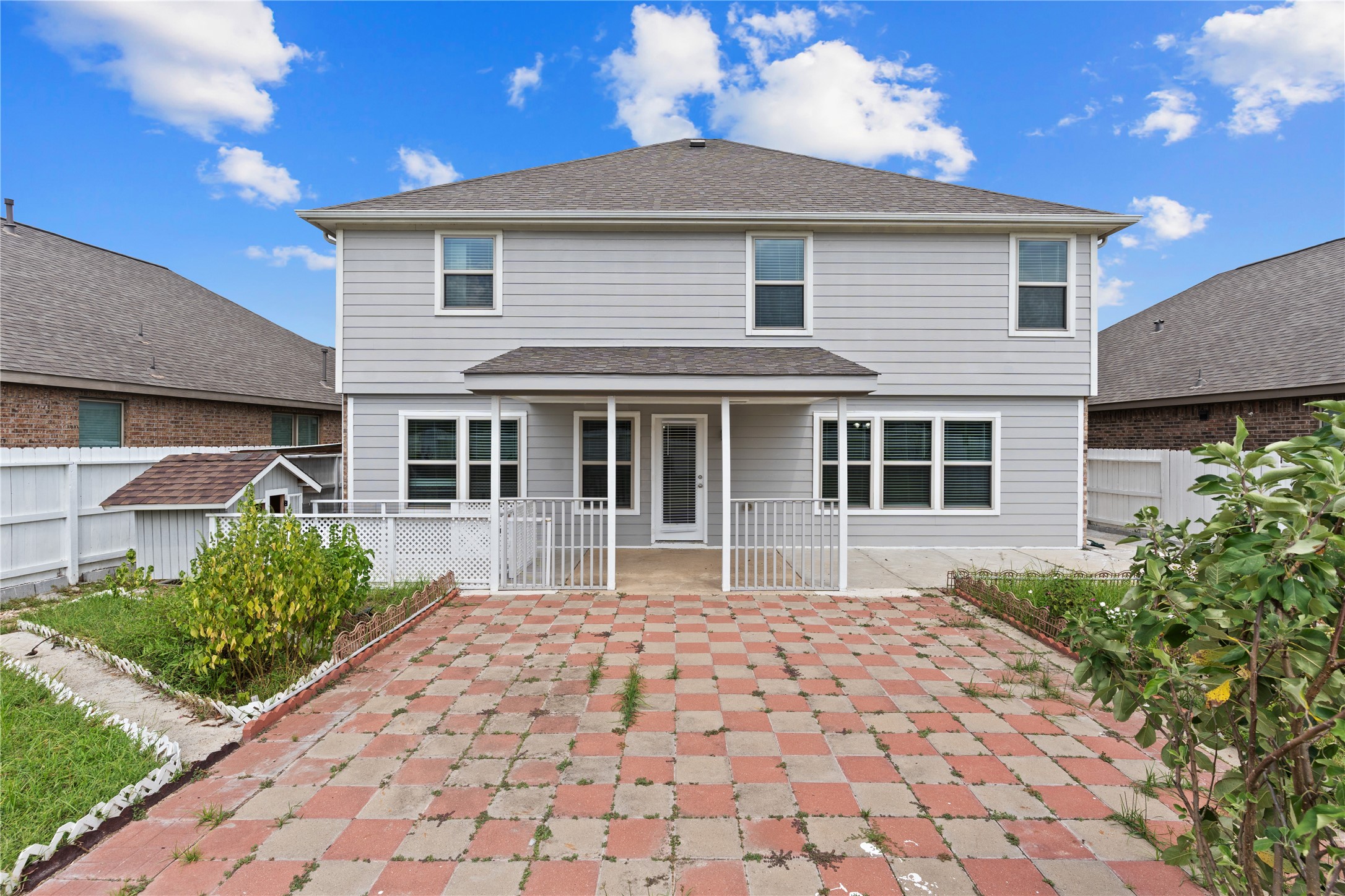 Back yard patio view