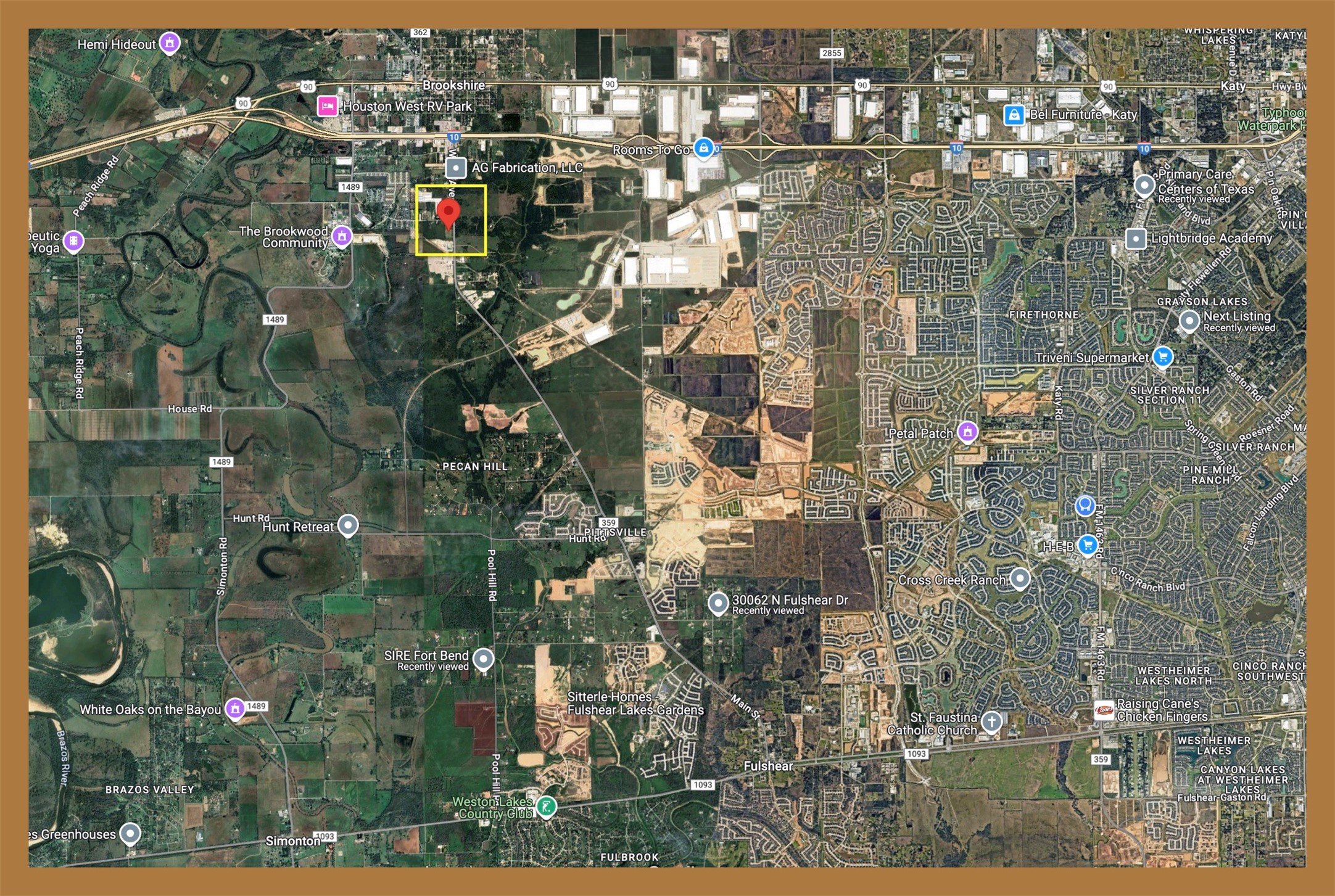 Property Location in Brookshire