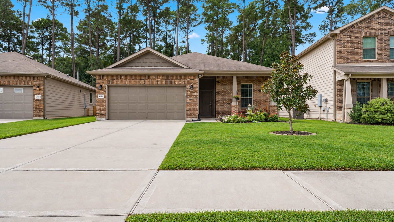 Welcome home! This charming single-story brick home offers beautiful curb appeal, a manicured lawn, and a spacious 2-car garage.