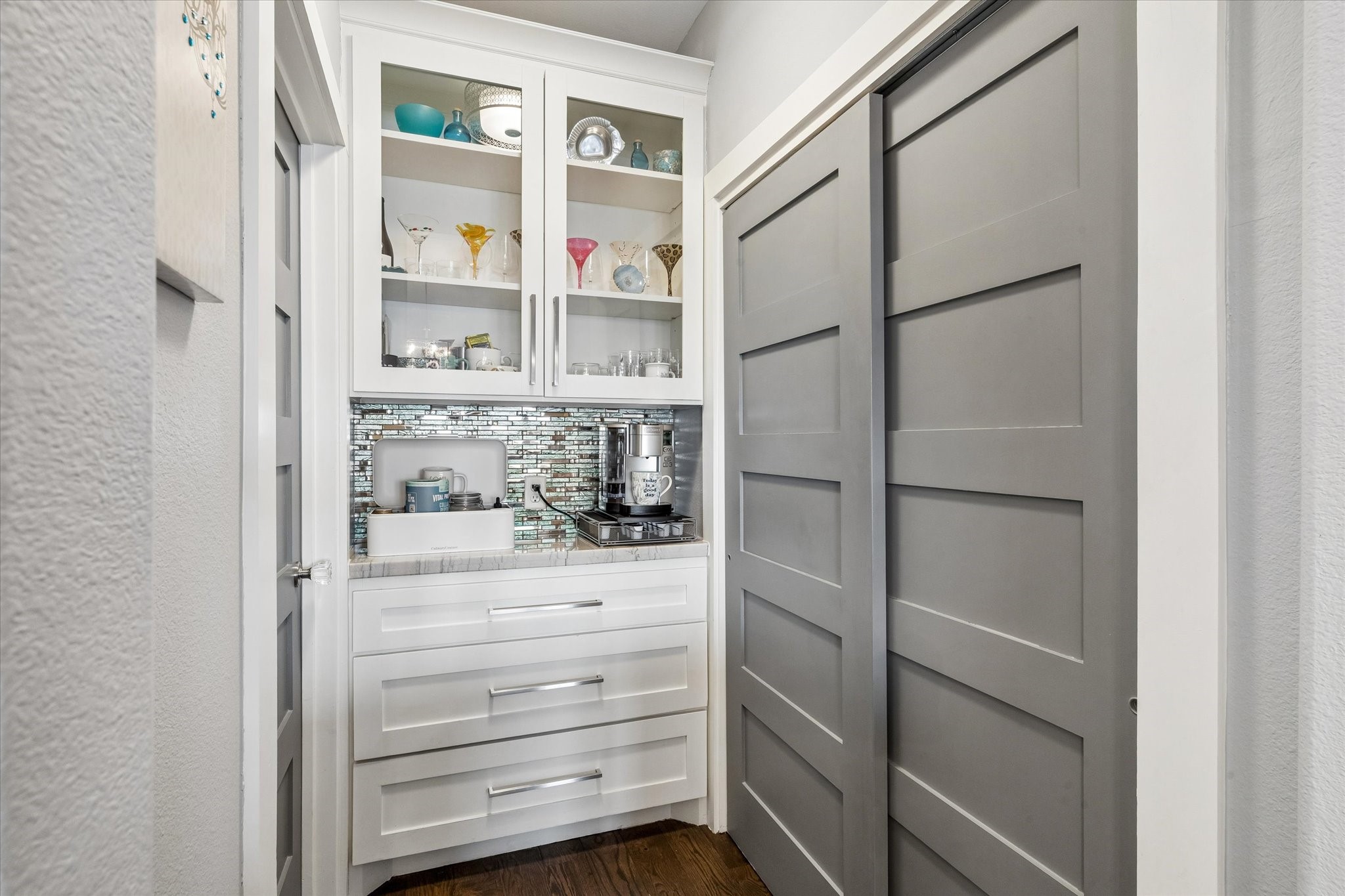 Coffee bar and pantry area