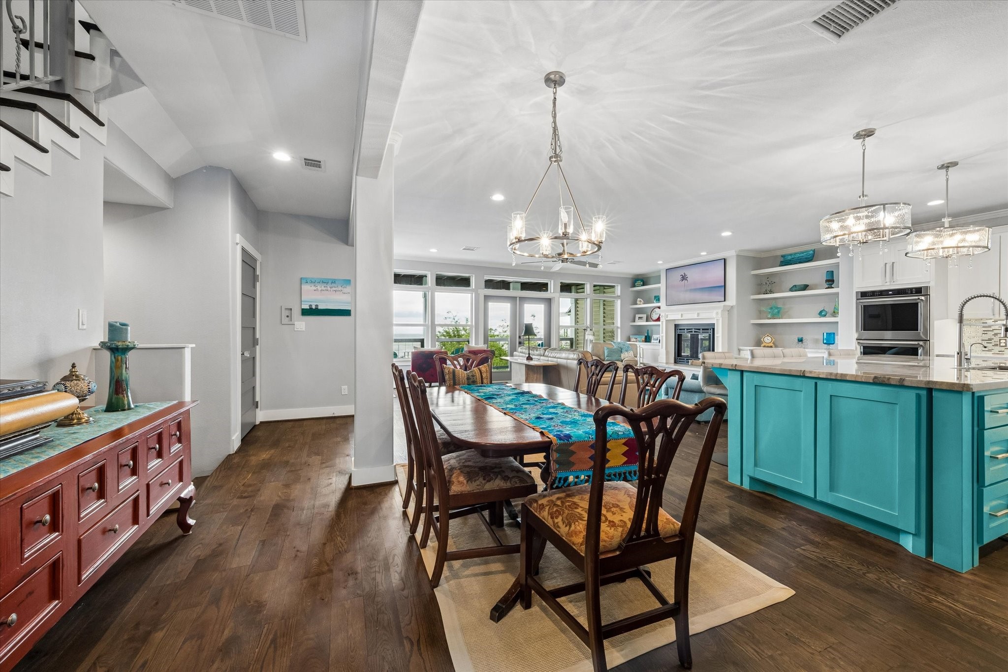 Open dining area with beautiful views
