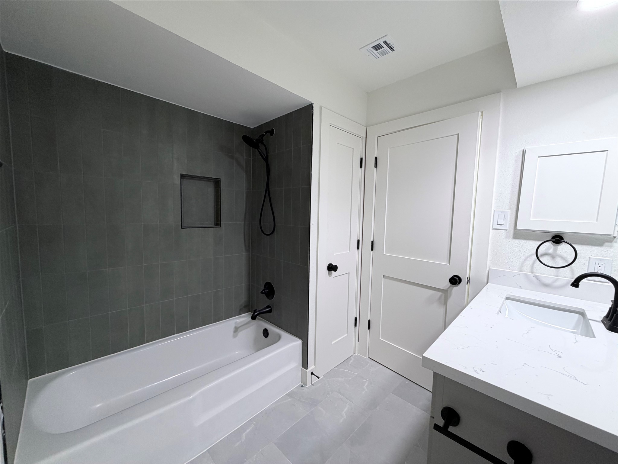 Secondary bath upstiars.
