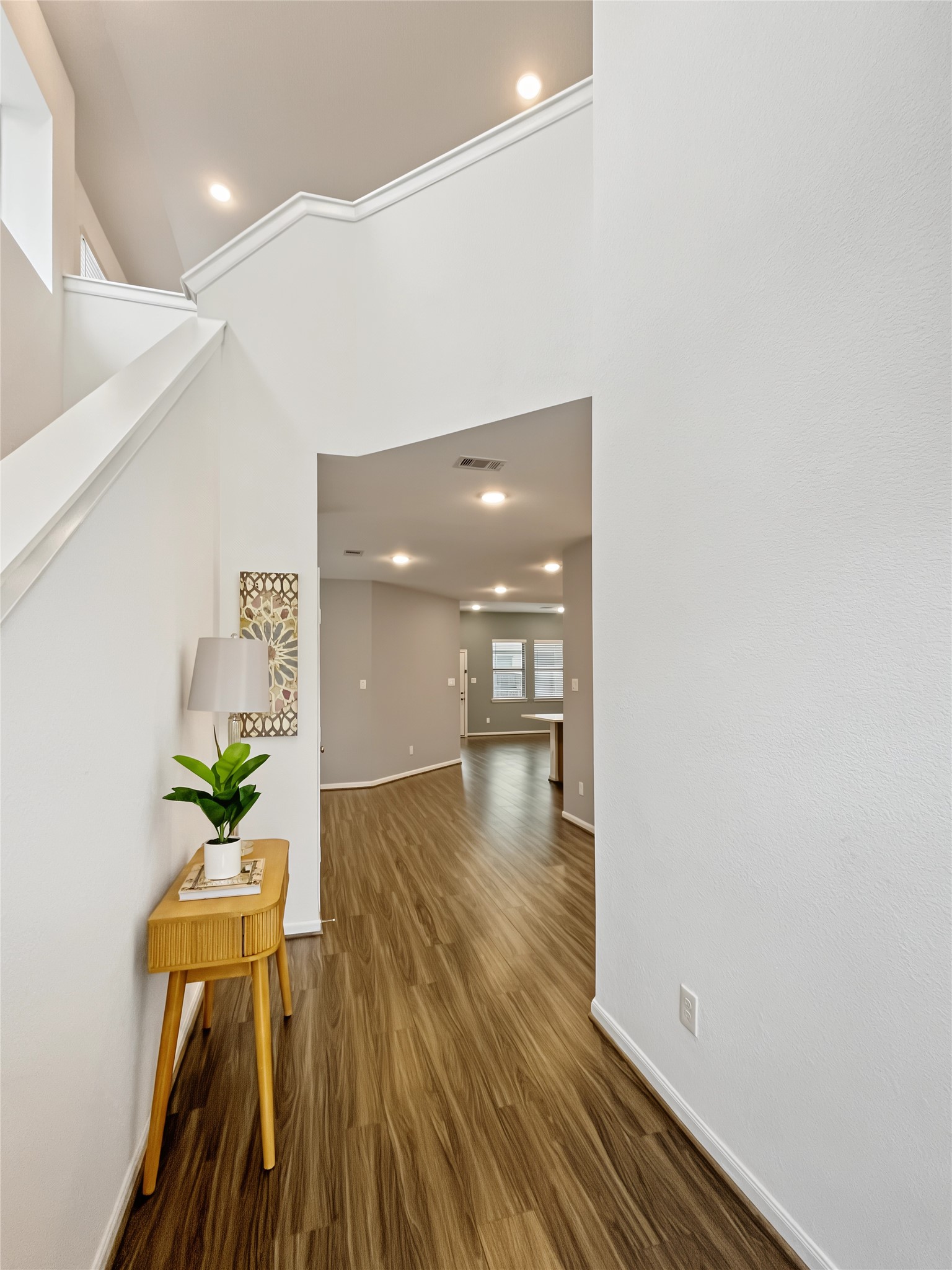 View from the entrance to the hallway.