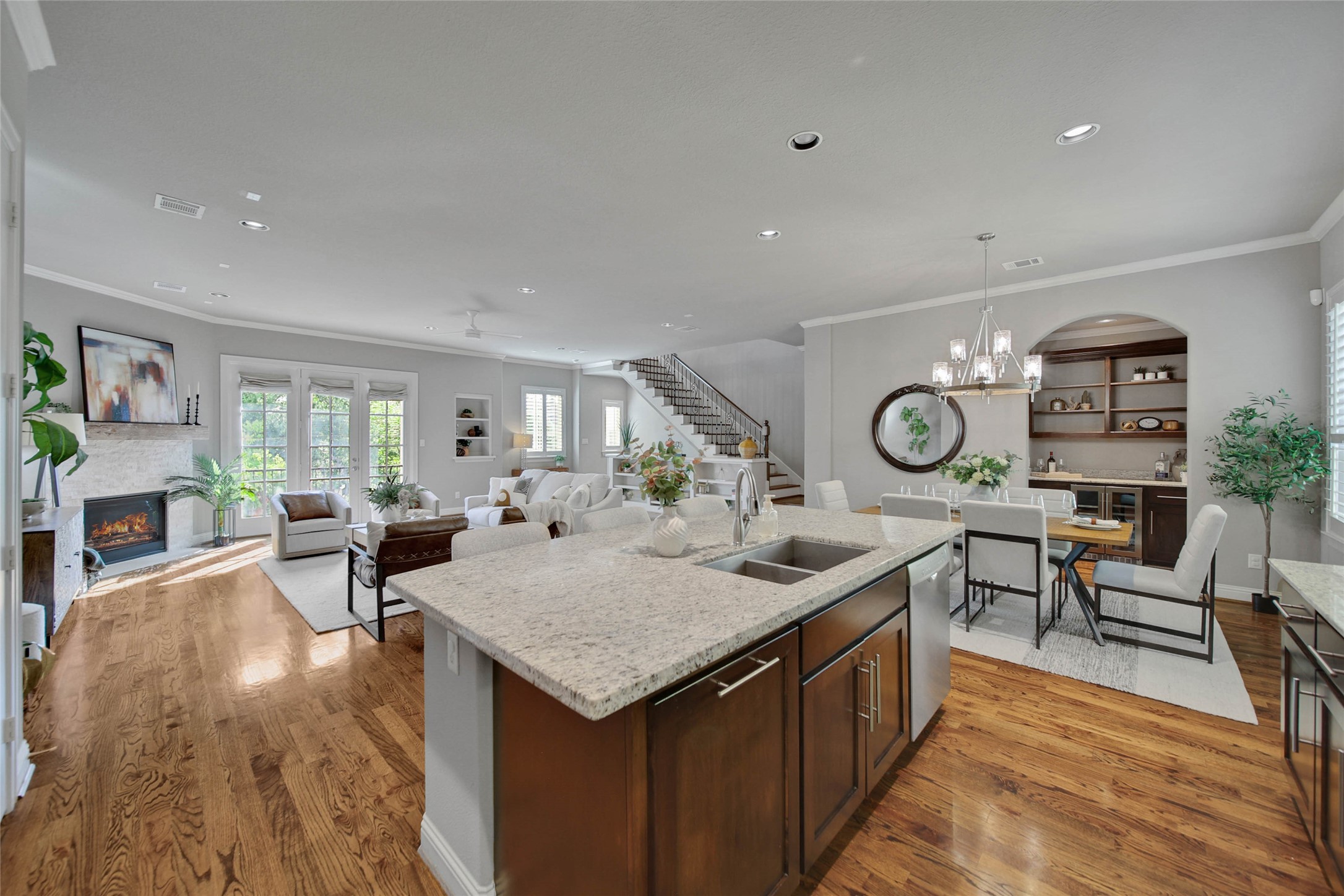 Main floor open concept living