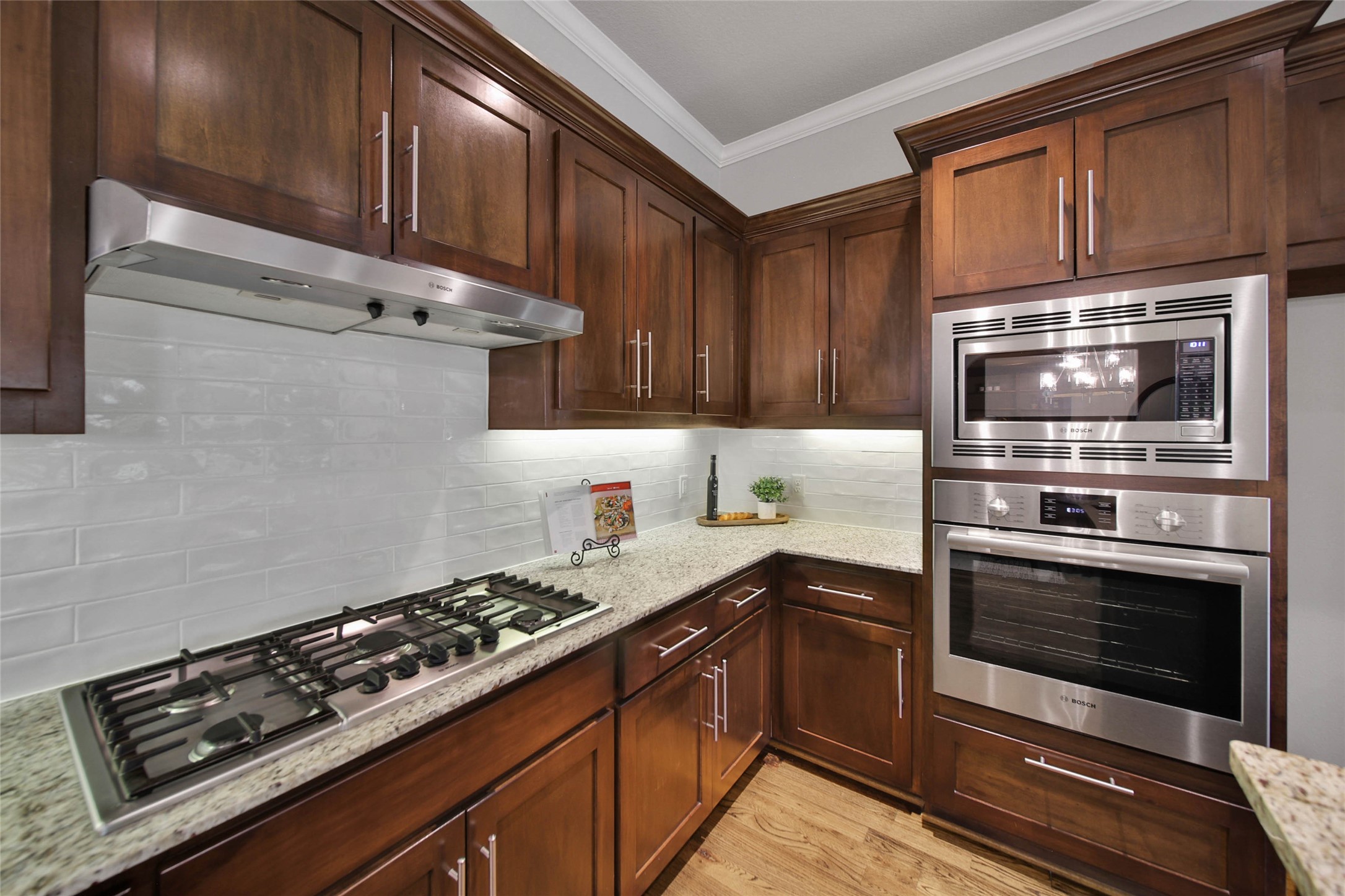 New tile backsplash in the kitchen