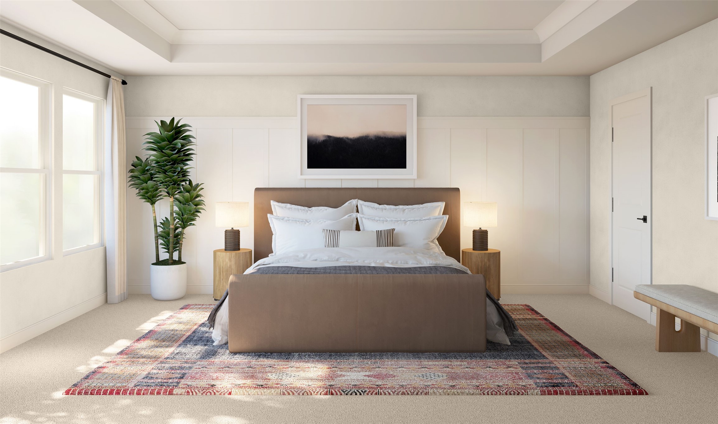 Spacious primary suite (*Artist rendering used for illustration purposes only. Colors/finishes may differ from the ones currently selected in the home.)