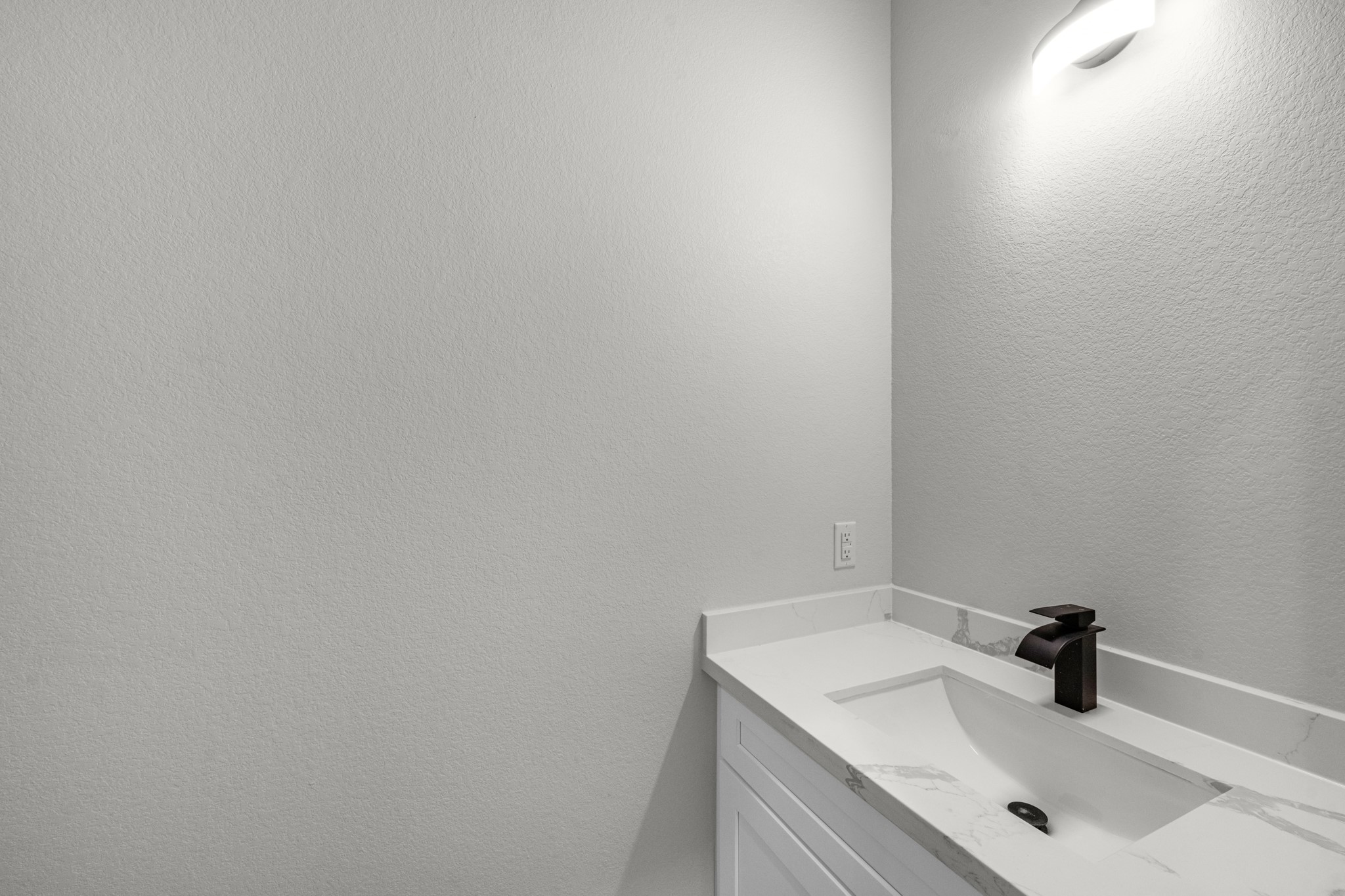 half bathroom on first floor