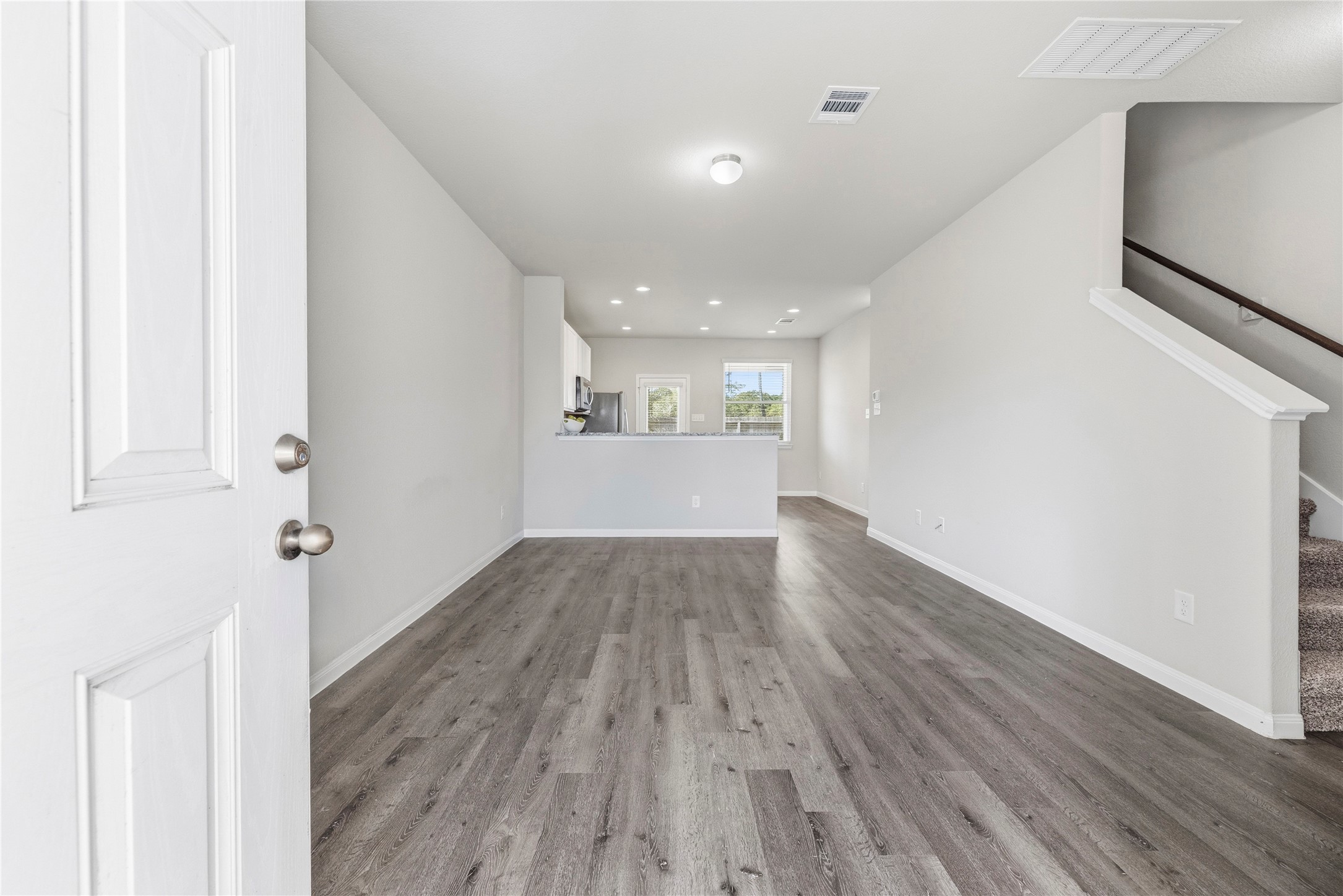 Spacious open concept living.