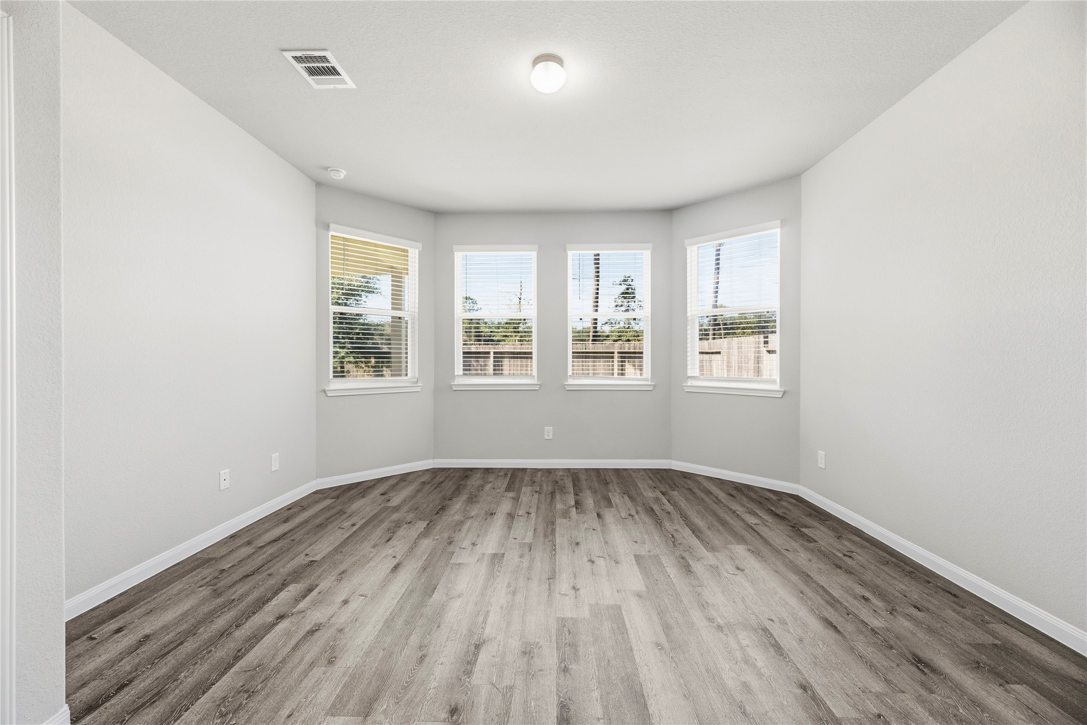 Primary bedroom with great natural light