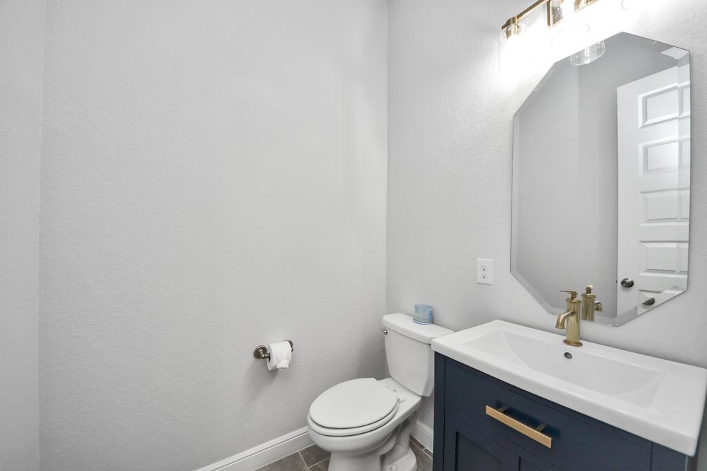 Formal powder room.