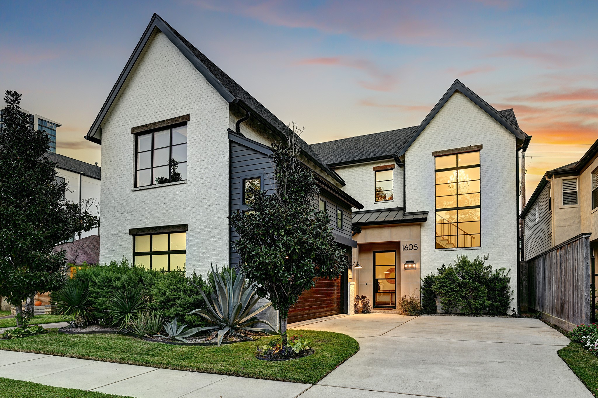Distinctive architecture, cedar-framed windows and a cast-stone entry create an elegant first impression. Distinctive architecture, cedar-framed windows and a cast-stone entry create an elegant first impression.