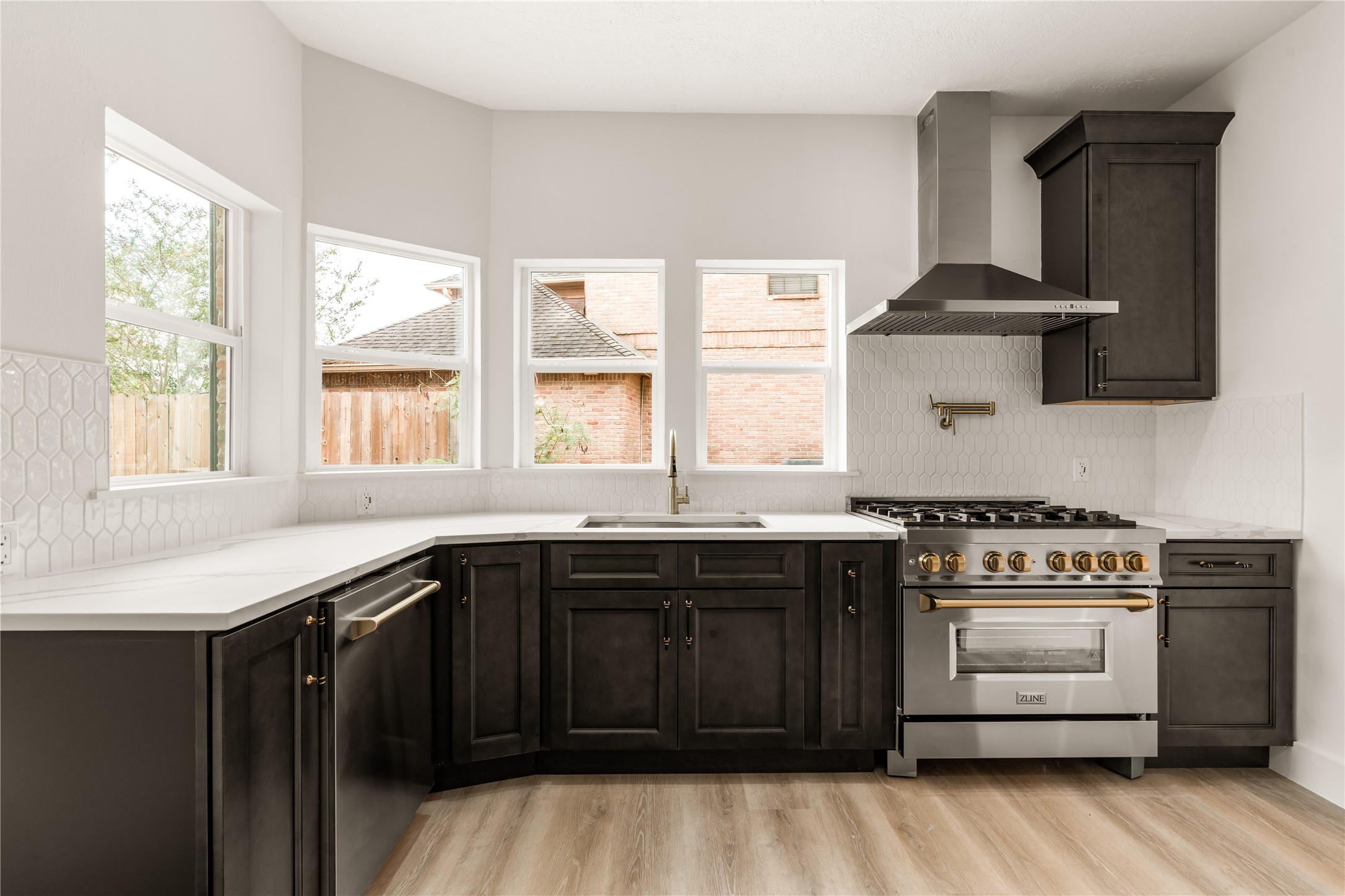 Kitchen with brand luxury appliances