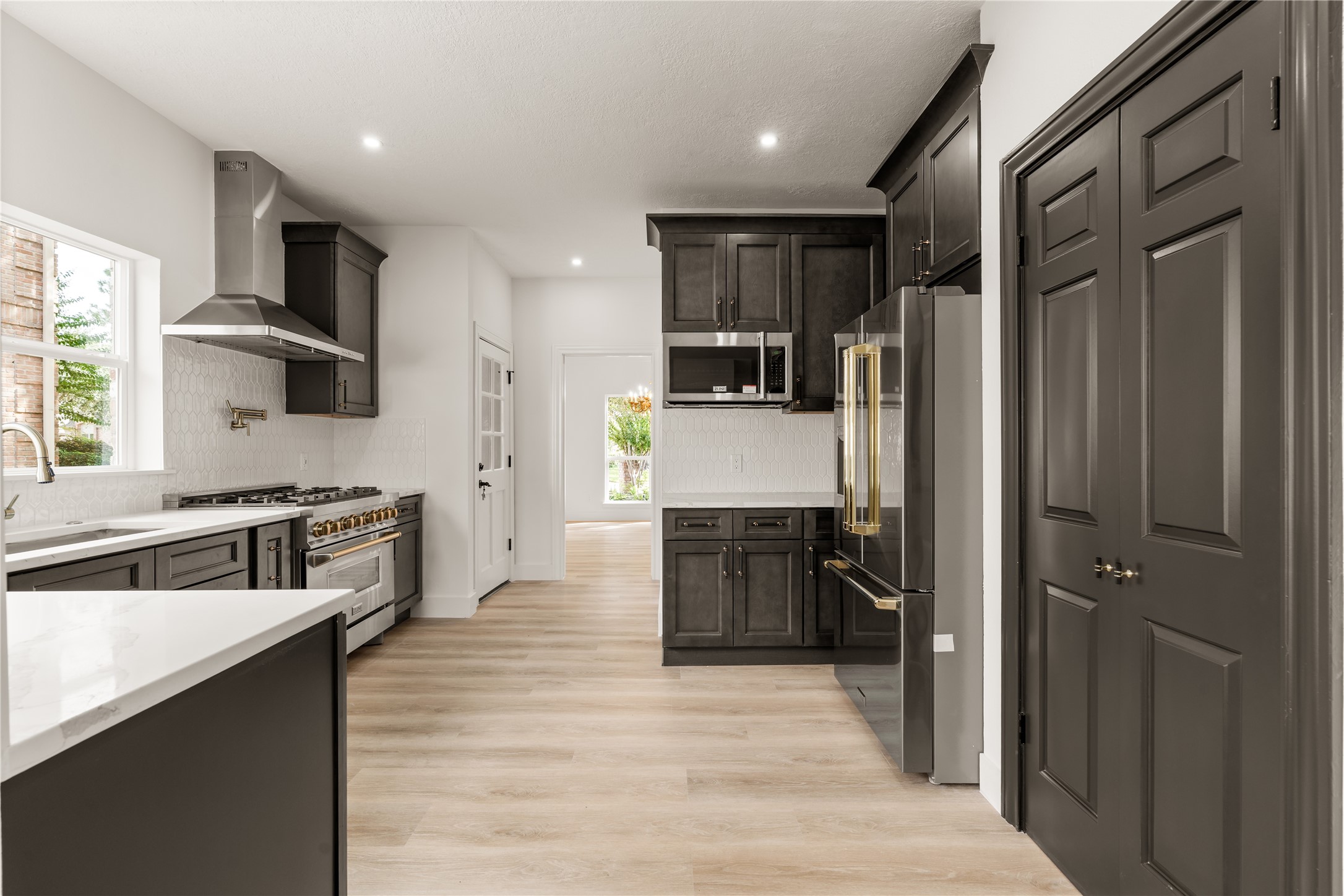 Kitchen with brand luxury appliances