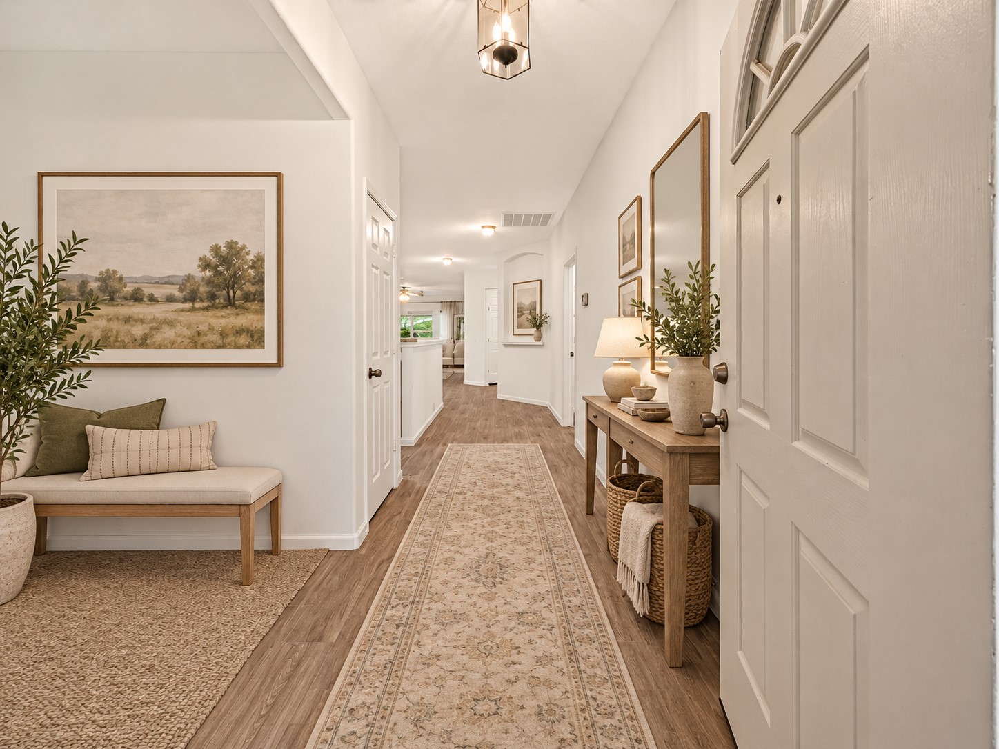 Entryway, virtually staged Entryway, virtually staged