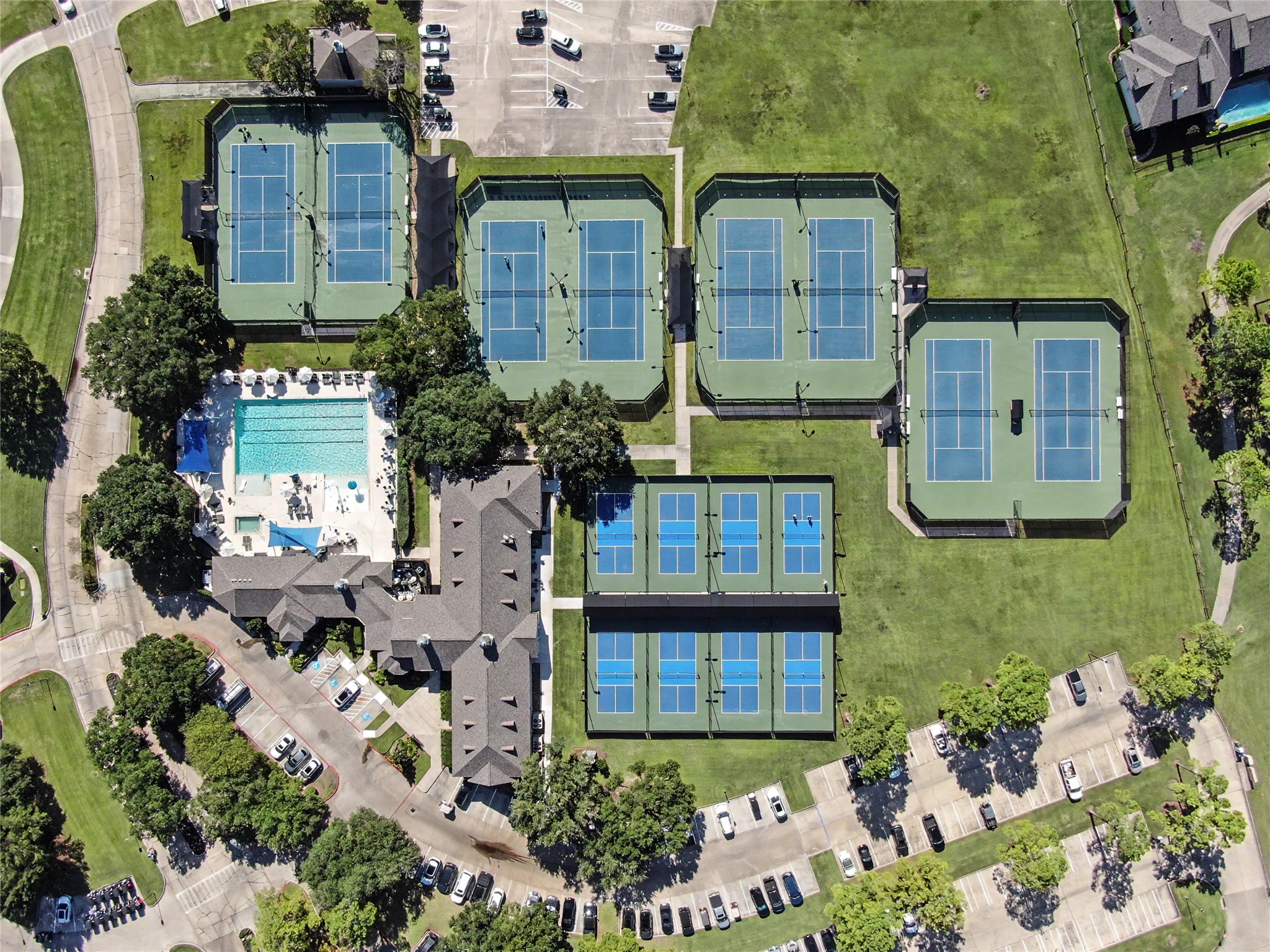 Impressive tennis and pickleball facilities for an active lifestyle.
