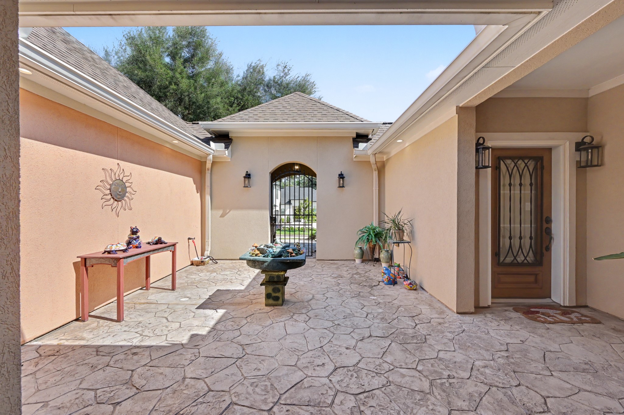 private courtyard