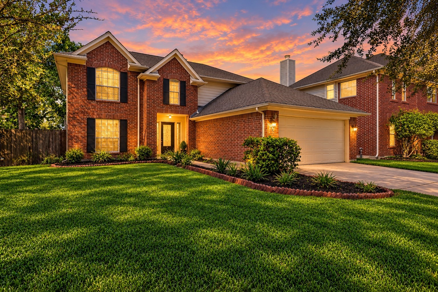 Welcome to 14123 Torrey Forest Dr, a 5 bedroom, 3.5 bathroom home in Hambledon. A two-story brick home with mature shade trees, landscaped beds and an attached two-car garage.
