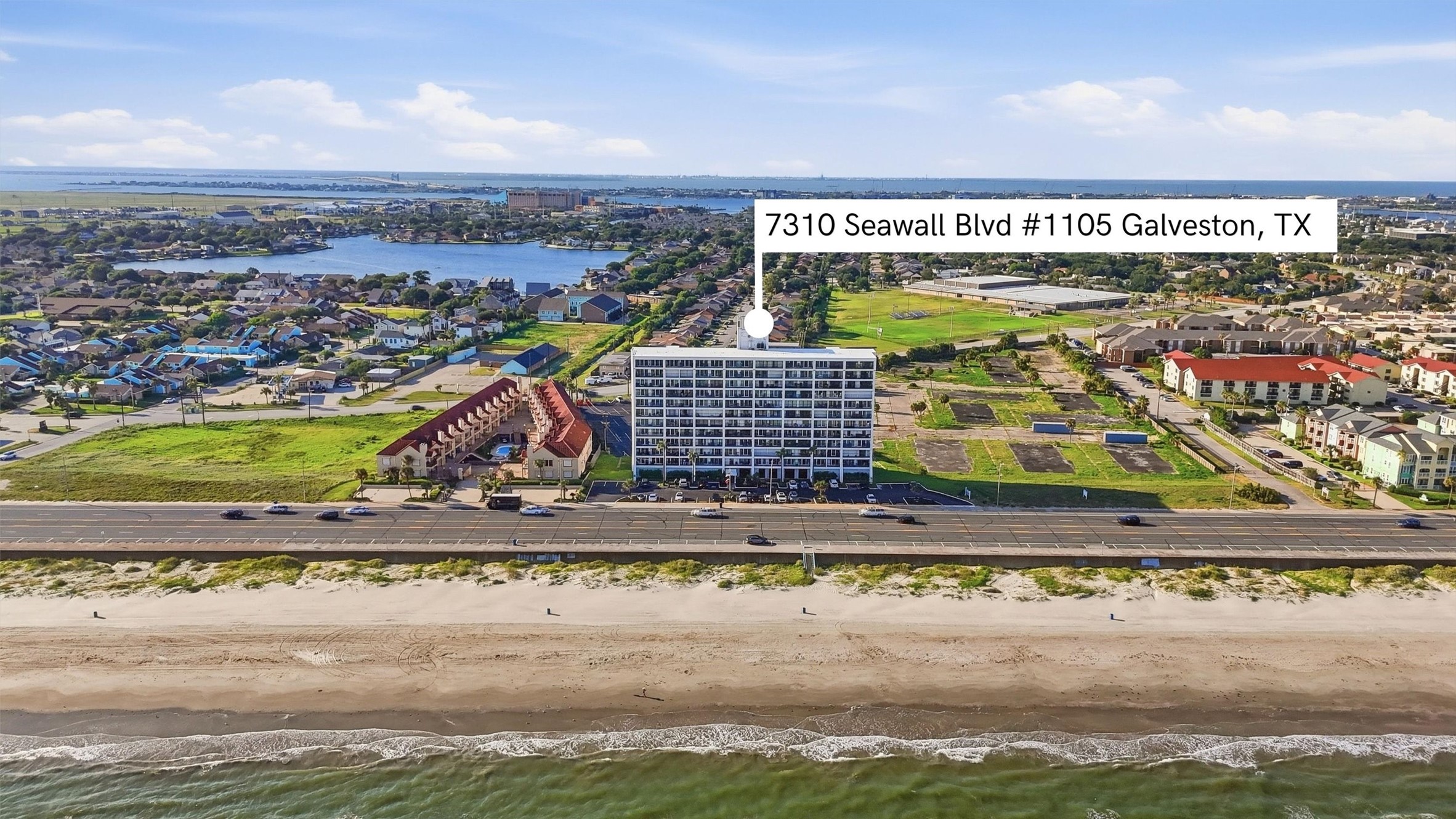Prime beachfront location with stunning ocean views at 7310 Seawall Blvd, Galveston, TX. Enjoy easy access to the beach and nearby amenities, perfect for coastal living.