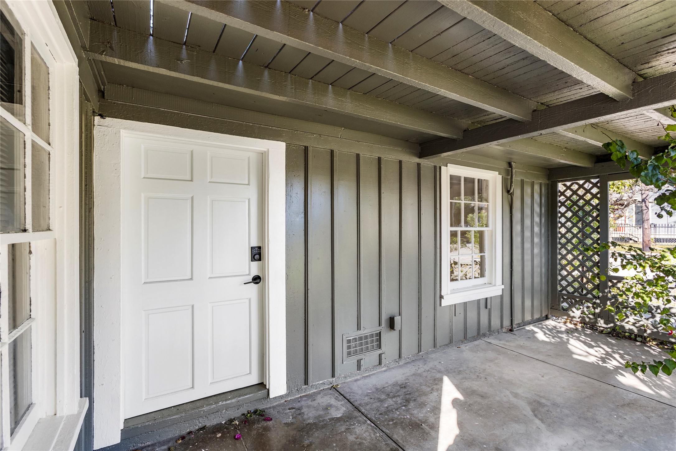 Door off the front porch