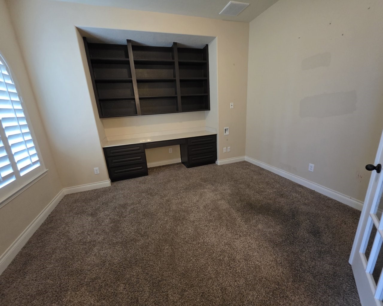 Study with French doors
