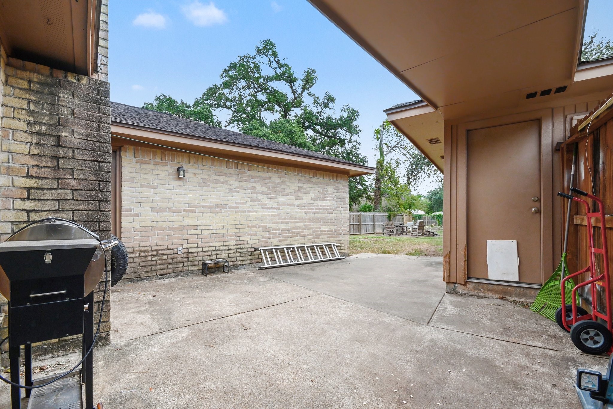 Large patio area
