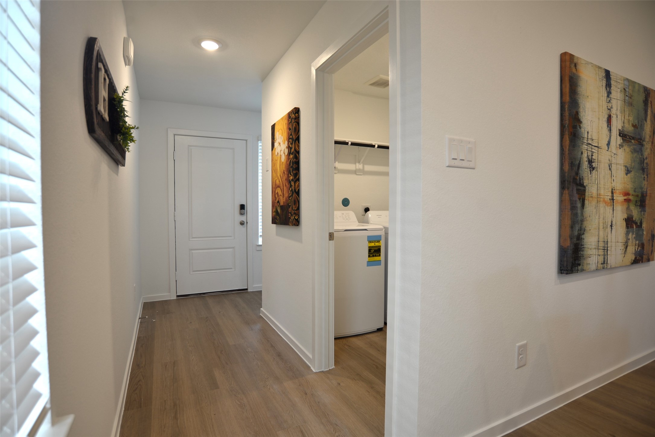 Towards front door