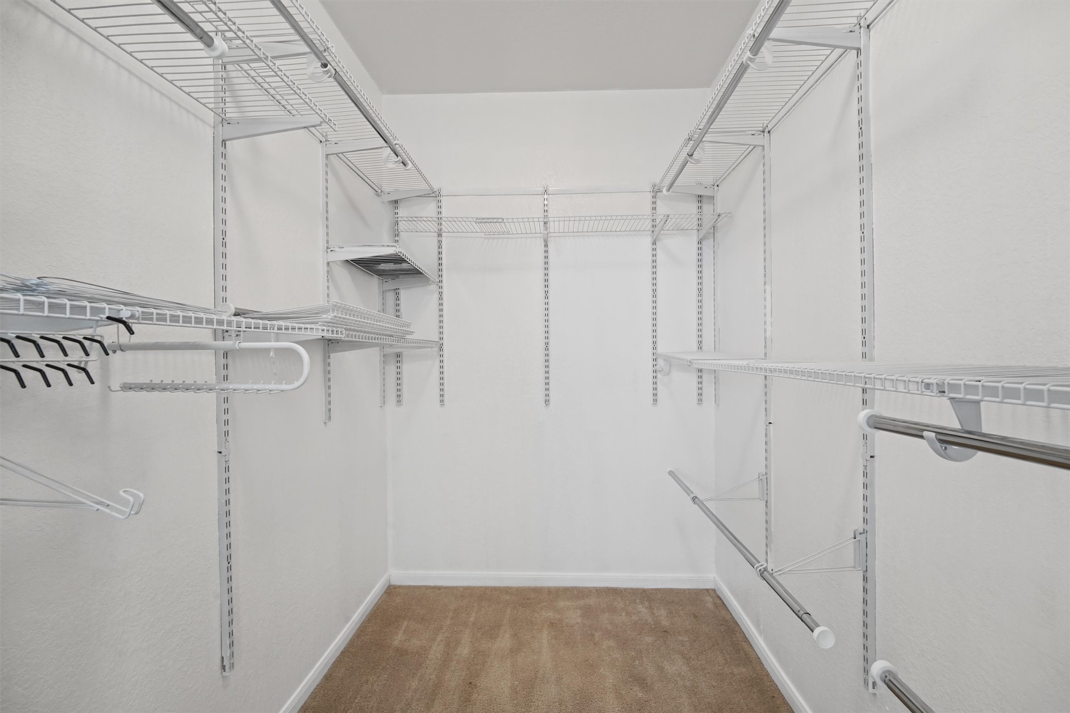 Large walk in closet with built ins!